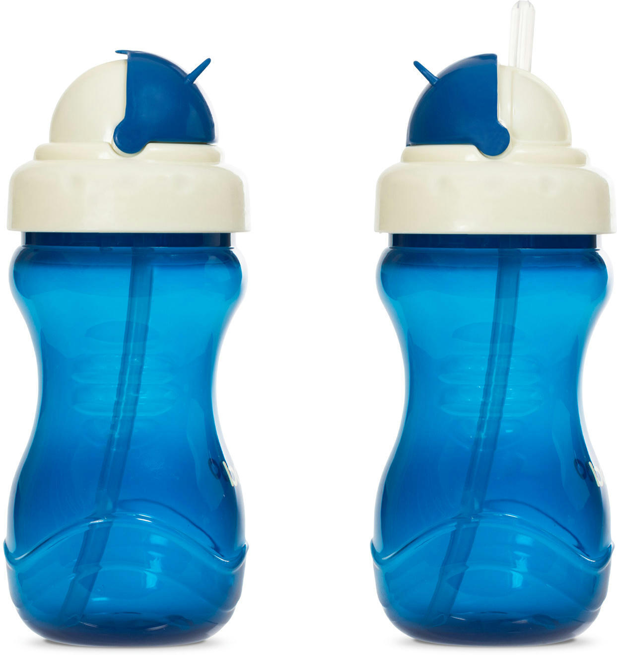 Чашка непроливайка BABOO із силіконовою соломинкою, 360мл, синя, 9+ міс (8-129)фото3