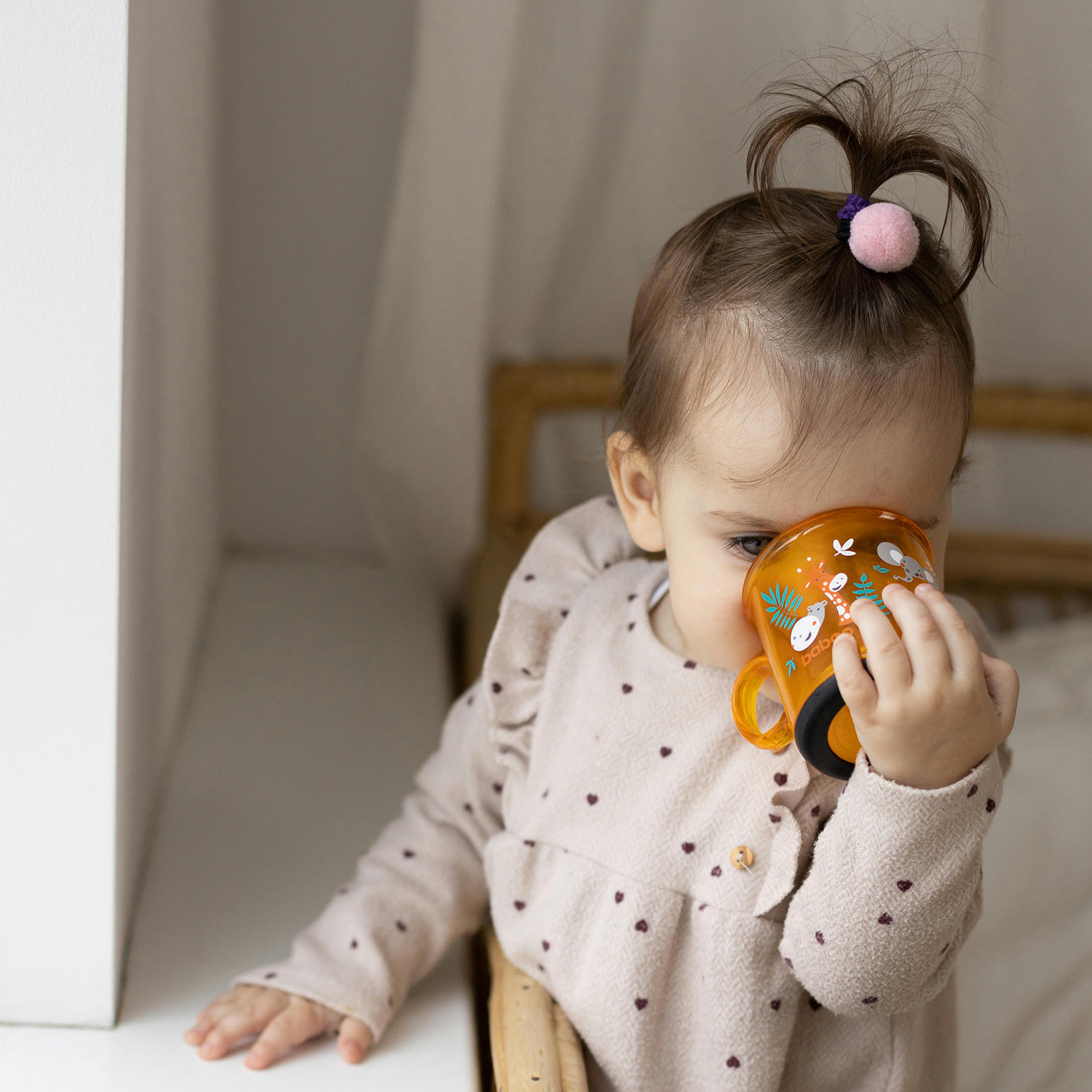 Чашка с нескользящим дном BABOO, 170 мл, Safari, желтая, 12+ мес (8-142) фото 5