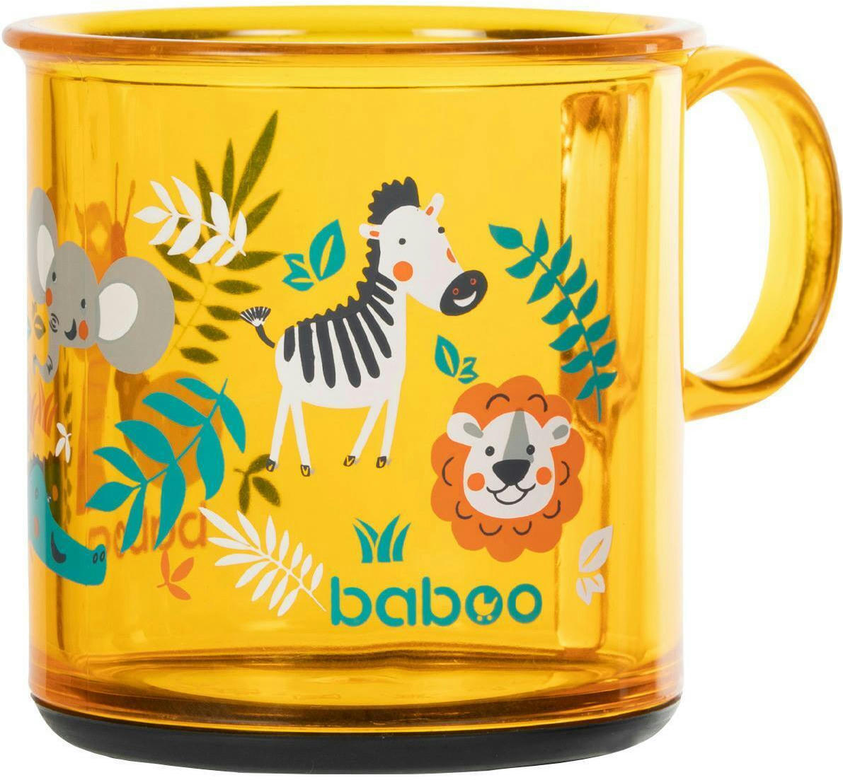 Чашка с нескользящим дном BABOO, 170 мл, Safari, желтая, 12+ мес (8-142) фото 2
