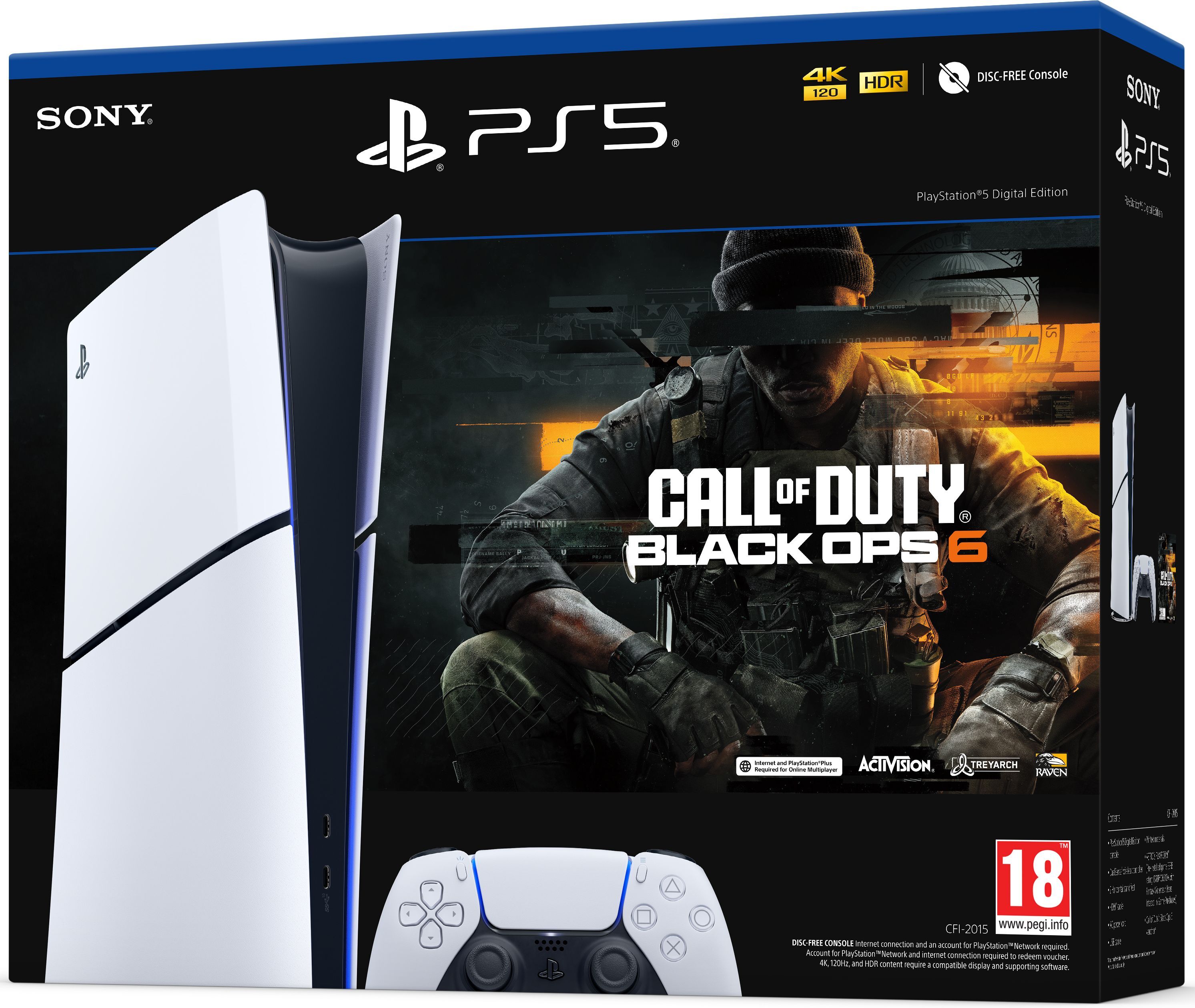 Ігрова консоль PlayStation 5 Slim Digital Edition (код на гру Call of Duty Black Ops 6)фото