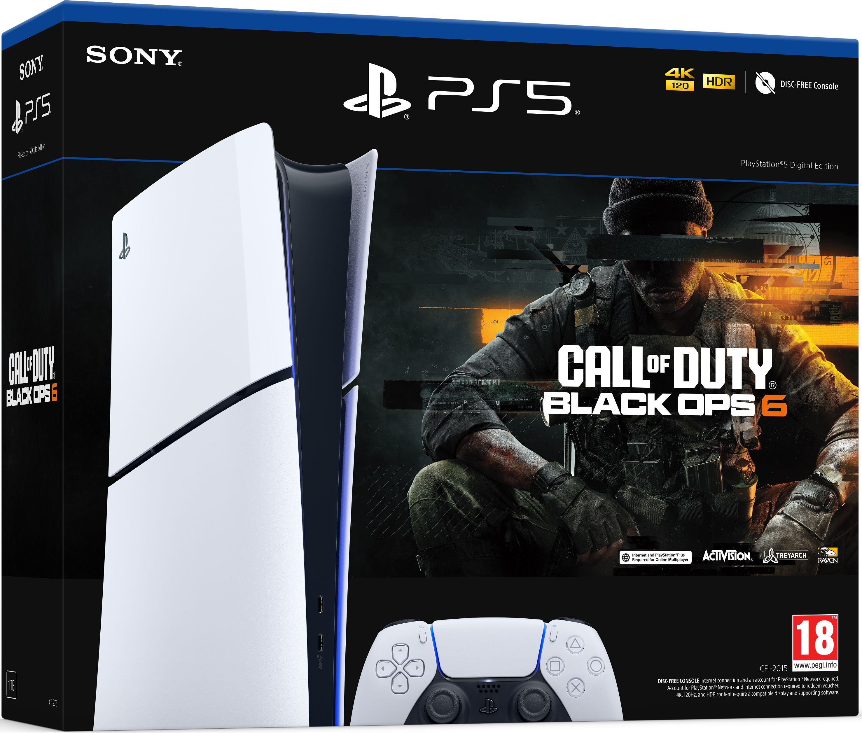 Ігрова консоль PlayStation 5 Slim Digital Edition (код на гру Call of Duty Black Ops 6)фото