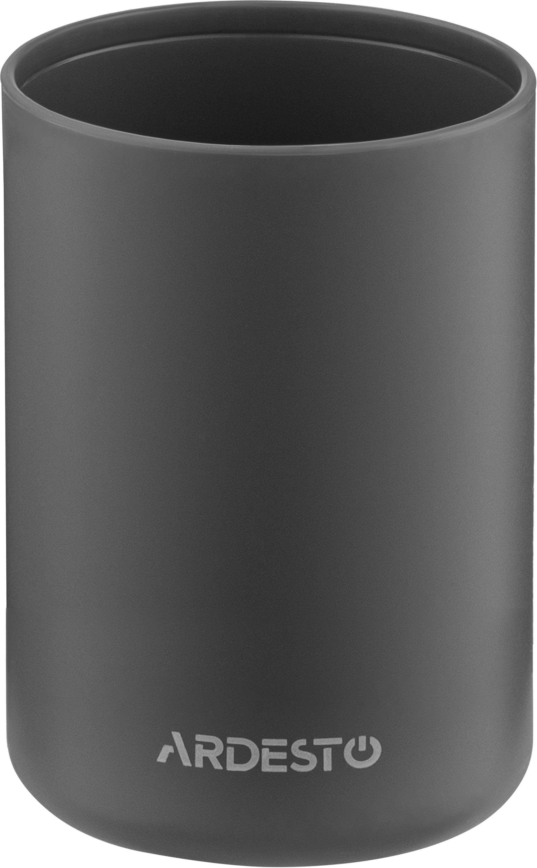 Набір для ванної кімнати ARDESTO Minimalism 360мл, 3 предмети, сірий темний (ARHB3110GB)фото