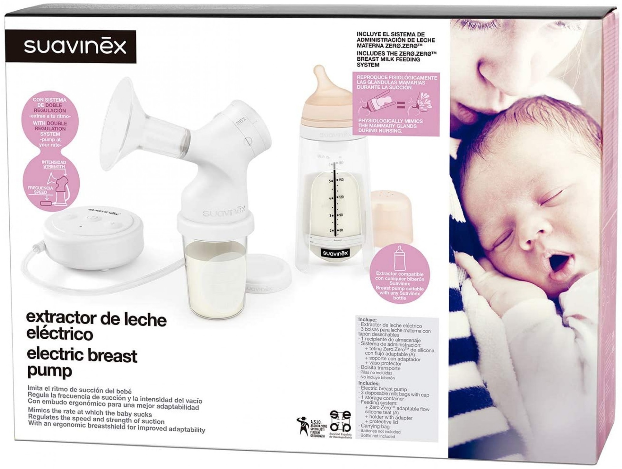 Молокоотсос электрический Suavinex "ZERO.ZERO" A/B (307309) фото 2