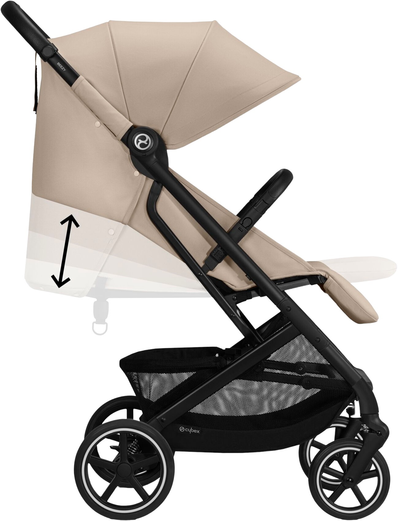 Коляска Cybex Beezy Almond Beige (з бампером) (524000183)фото4