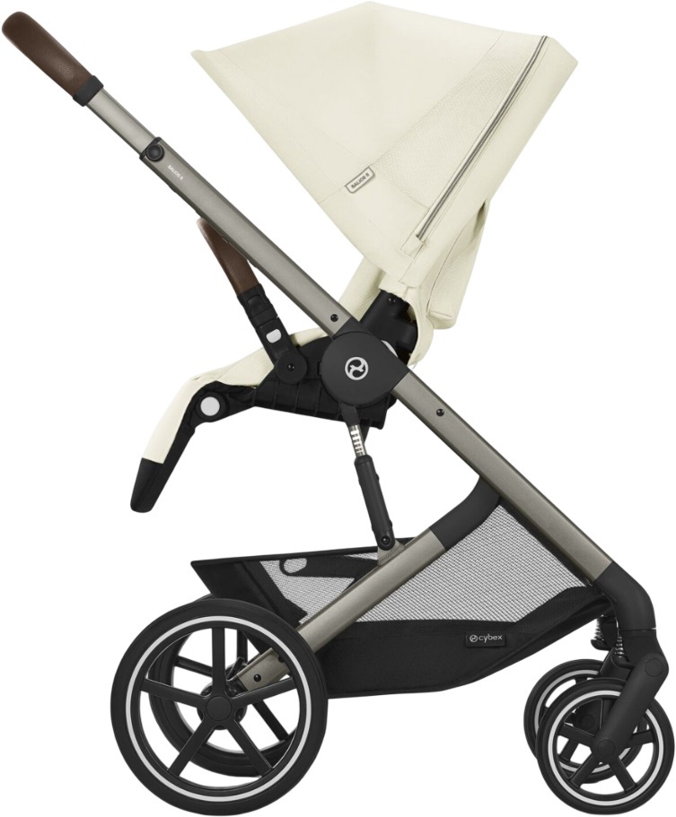Прогулочная коляска Cybex Balios S Lux TPE Seashell Beige (с бампером) (524001203) фото 3