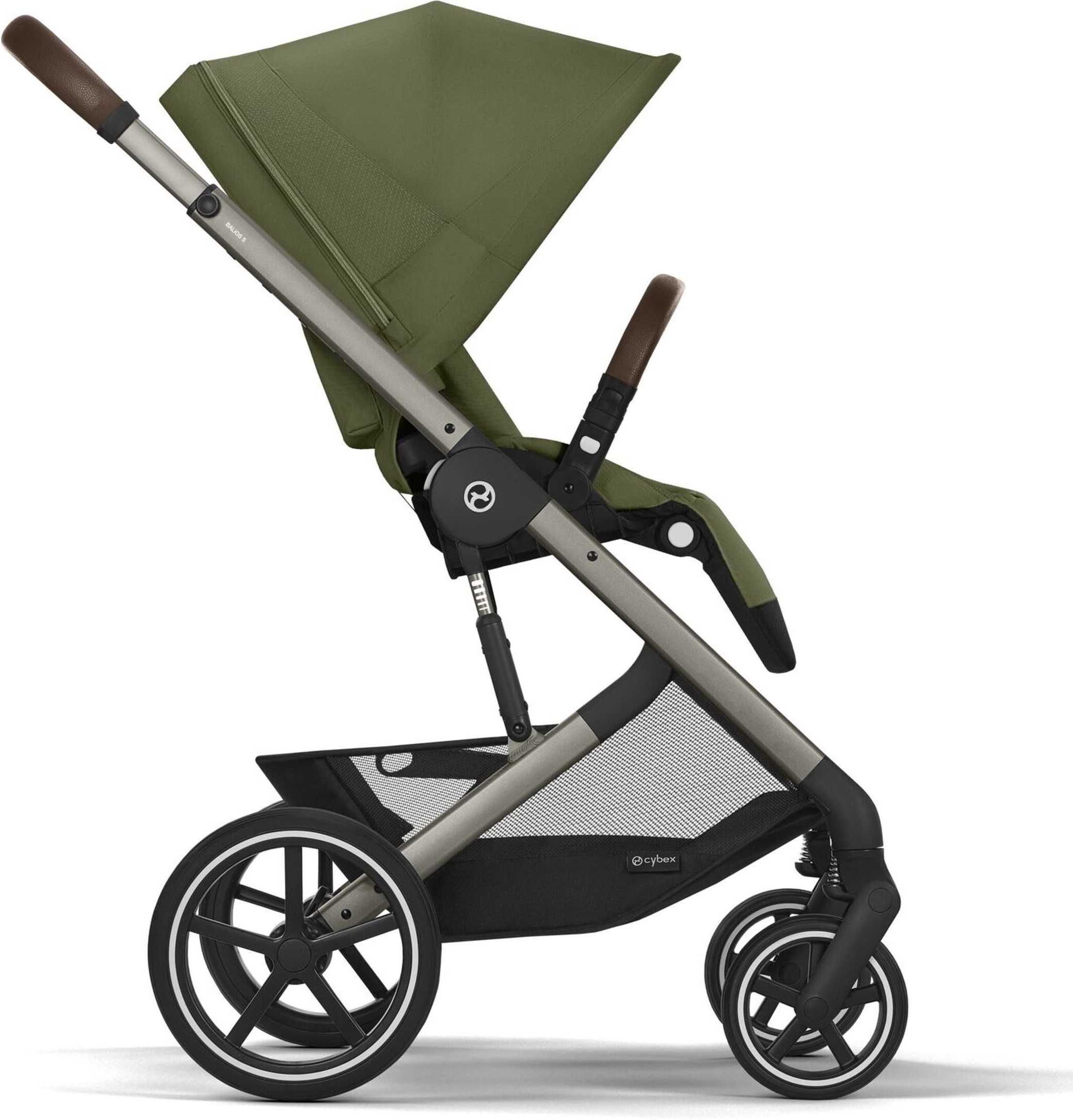 Прогулочная коляска Cybex Balios S Lux TPE Moss Green (с бампером) (525000105) фото 4