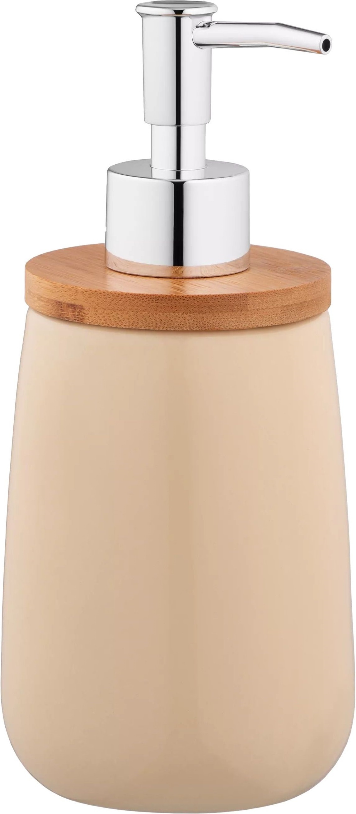 Диспенсер для мыла ARDESTO Prestigio 420мл, доломит, бамбук, пластик, бежевый (ARHB3104EB) фото 2