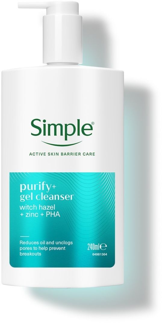 Гель для вмивання Simple активний догляд 240 млфото3