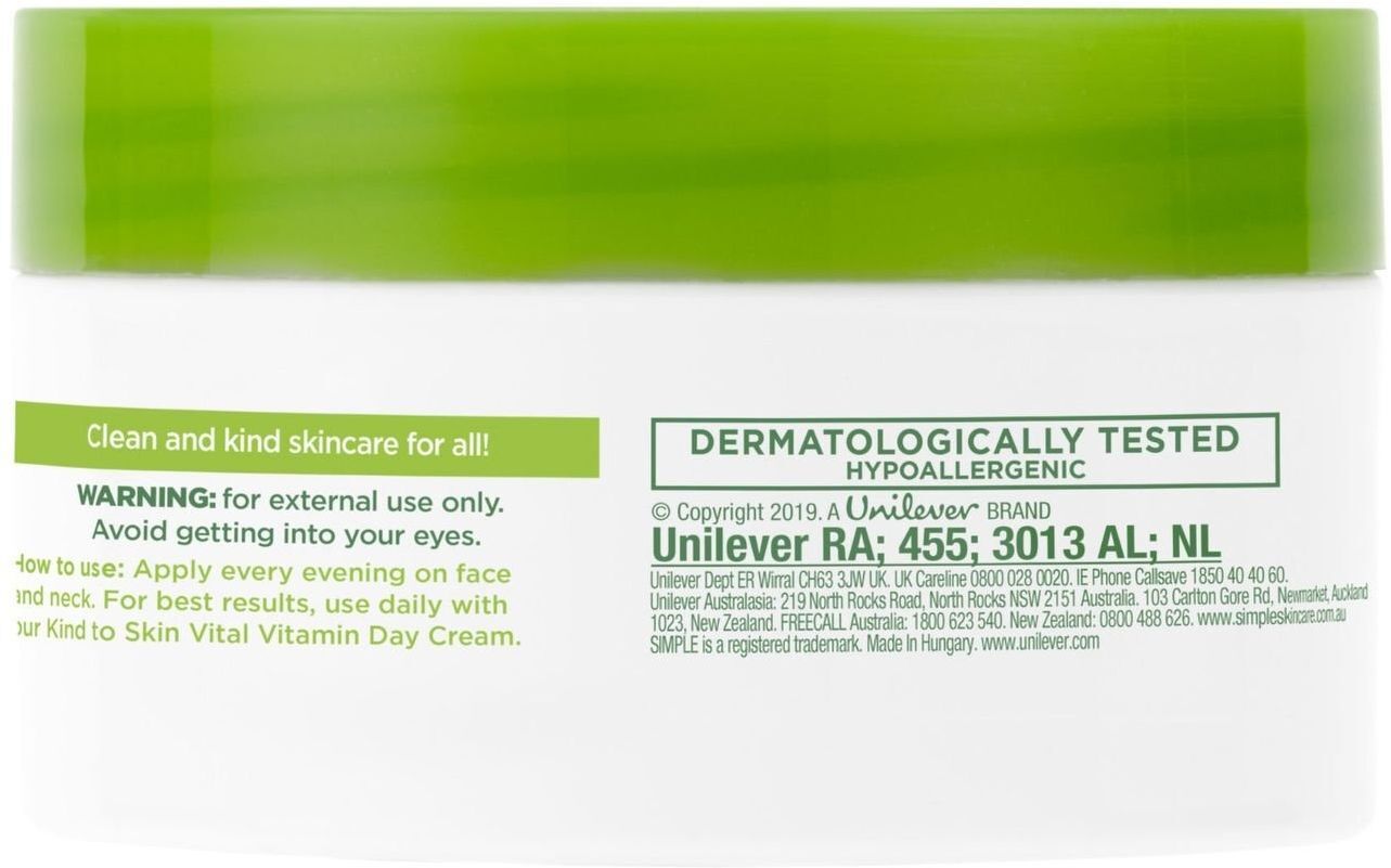 Набір Simple Вітамінний нічний крем Kind to Skin 50+200 млфото3