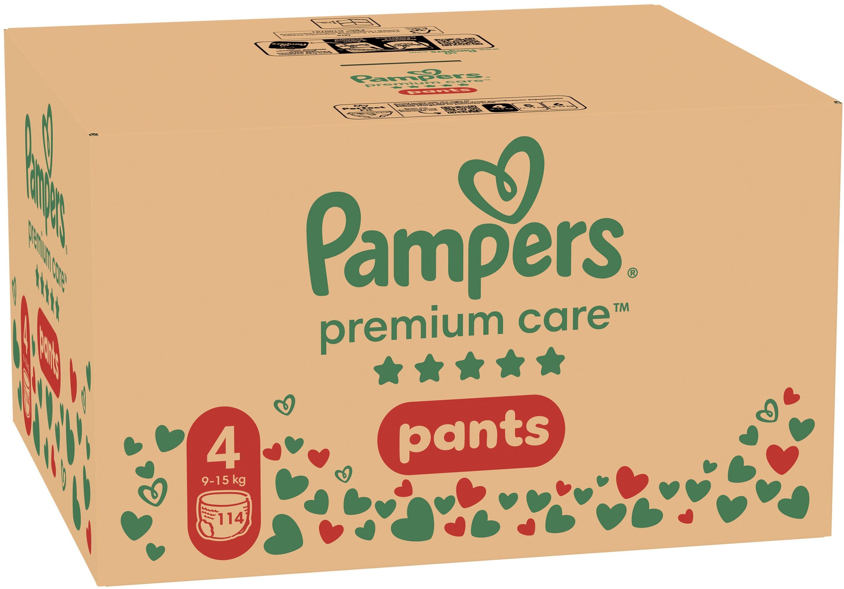 Подгузники-трусики Pampers Premium Care Pants Размер 4 (9-15 кг) 114 шт фото 2