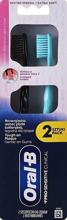Зубная щетка Oral-B Pro-Sensitive Clinical экстра мягкая 2 шт. фото 6