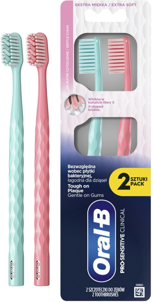 Зубная щетка Oral-B Pro-Sensitive Clinical экстра мягкая 2 шт. фото 2