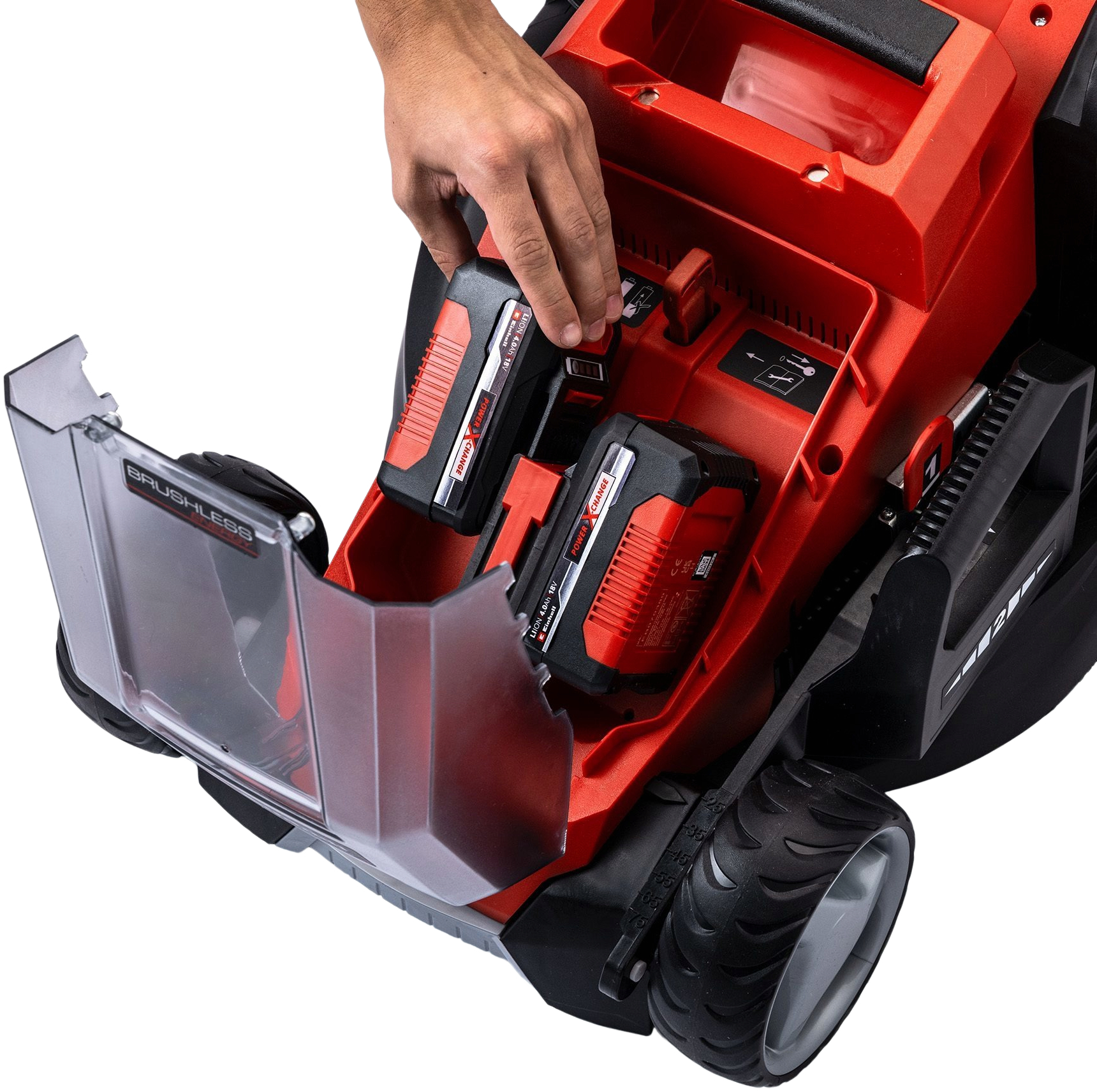 Газонокосилка аккумуляторная Einhell GE-CM 36/36 Li 2x4.0Ач (3413230) фото 5