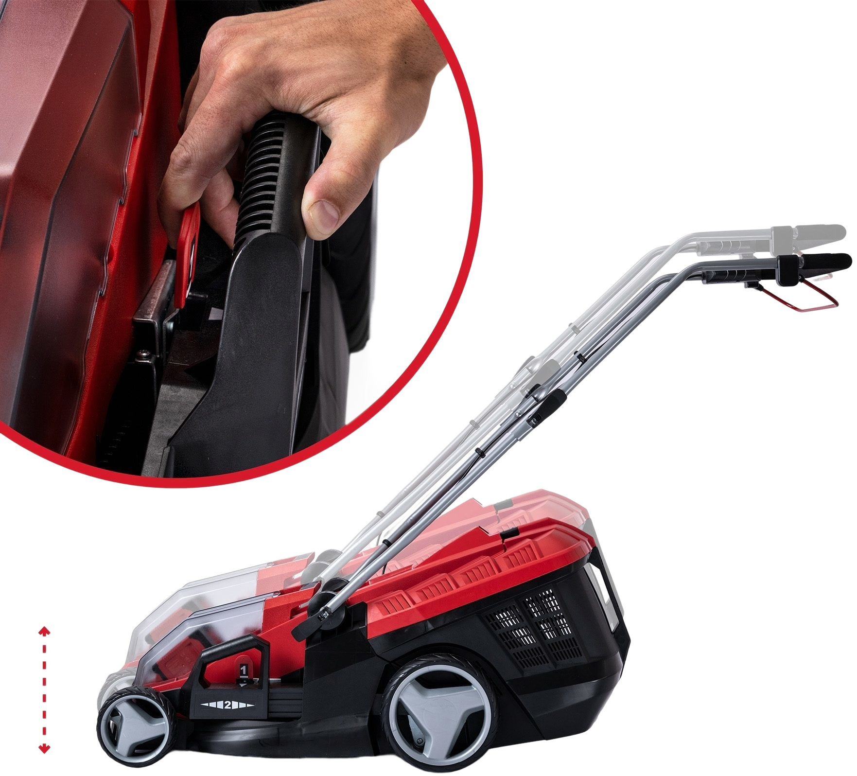 Газонокосилка аккумуляторная Einhell GE-CM 36/36 Li 2x4.0Ач (3413230) фото 8