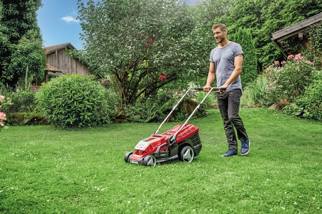 Газонокосилка аккумуляторная Einhell GE-CM 36/36 Li 2x4.0Ач (3413230) фото 13