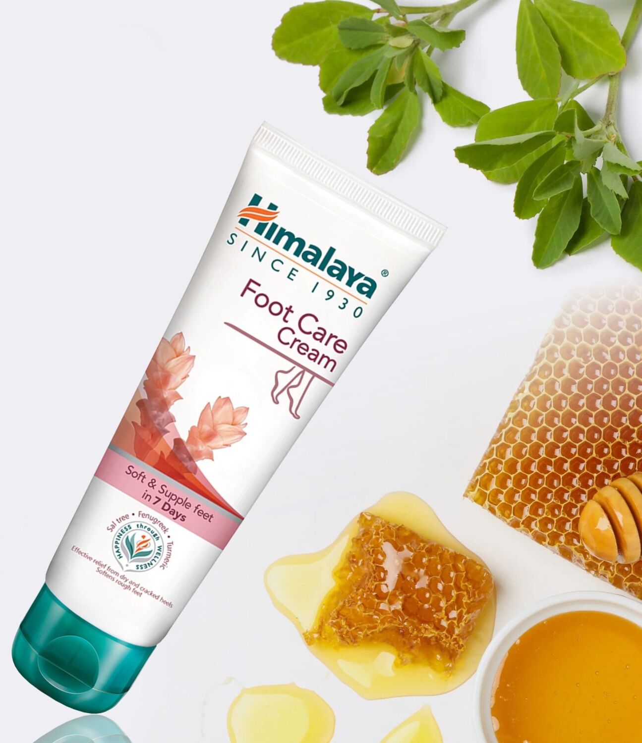 Крем для ніг Himalaya Herbals з пажитником та куркумою 75 млфото