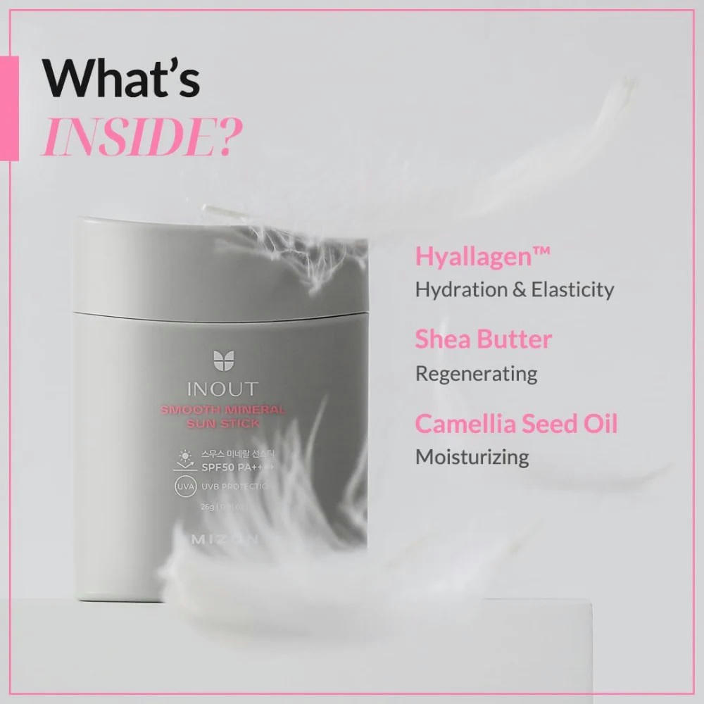 Сонцезахисний стік Mizon Smooth Mineral SPF 50 PA+ 26 гфото6