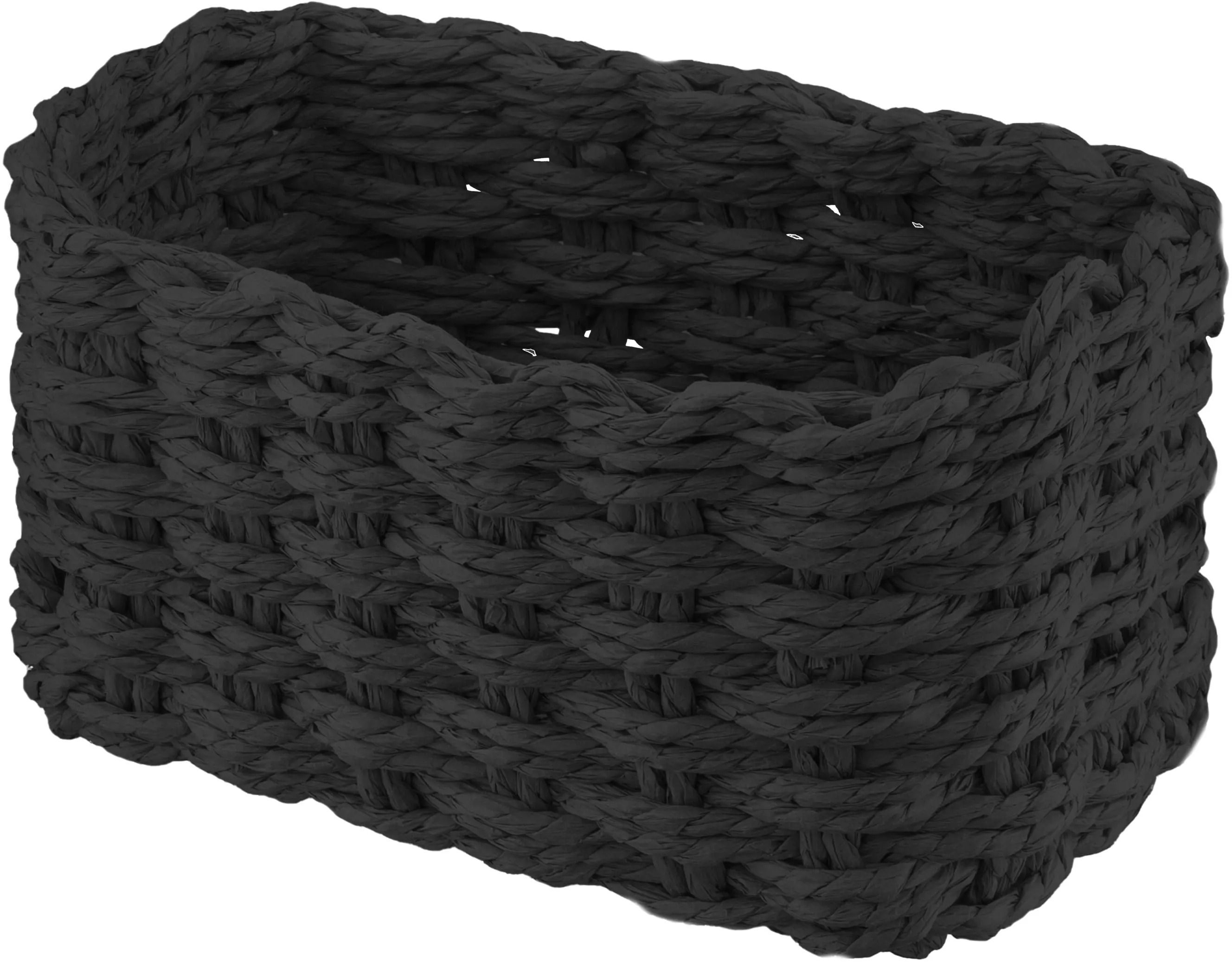 Набір кошиків плетених для зберігання ARDESTO Prestigio 3,3 / 2,2 / 1,4 л чорні (ARHC2505BL)фото6