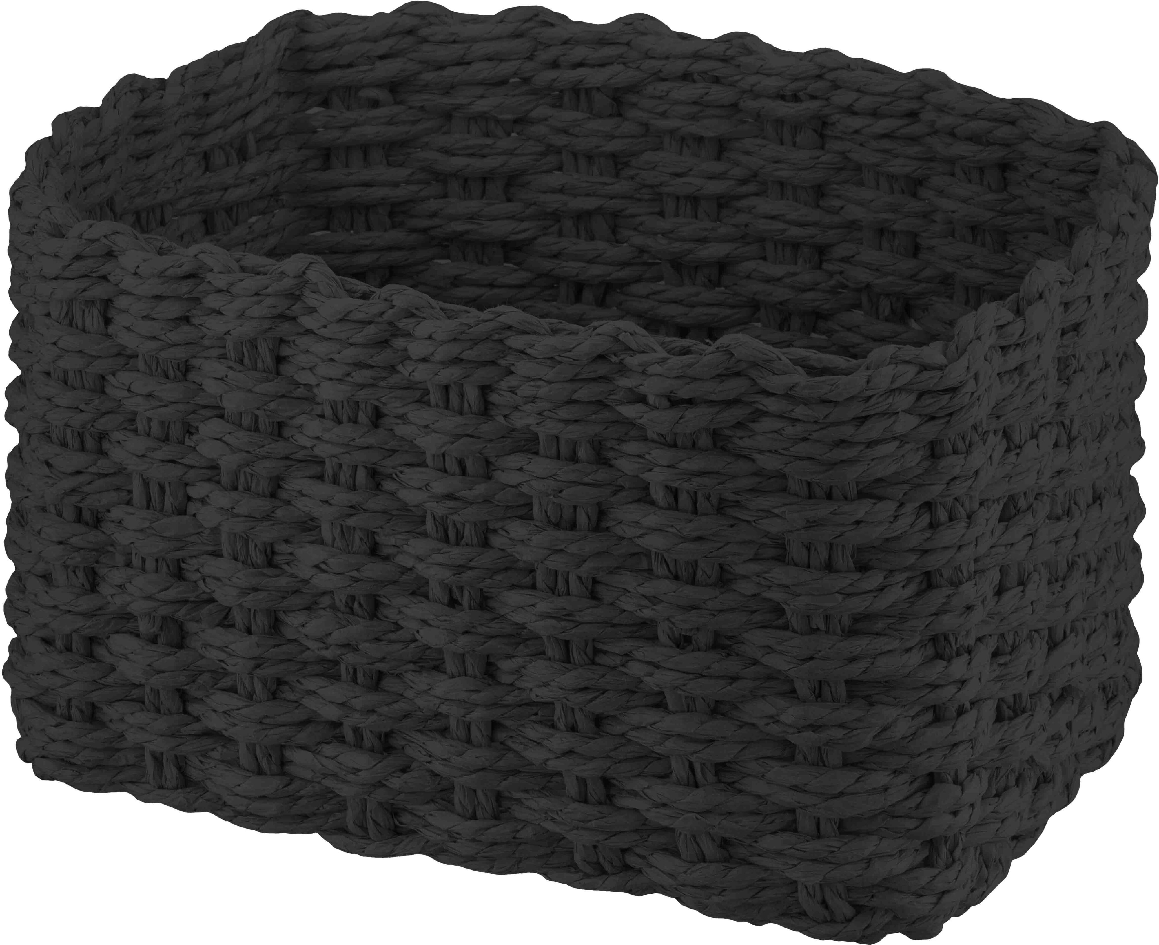 Набір кошиків плетених для зберігання ARDESTO Prestigio 3,3 / 2,2 / 1,4 л чорні (ARHC2505BL)фото4