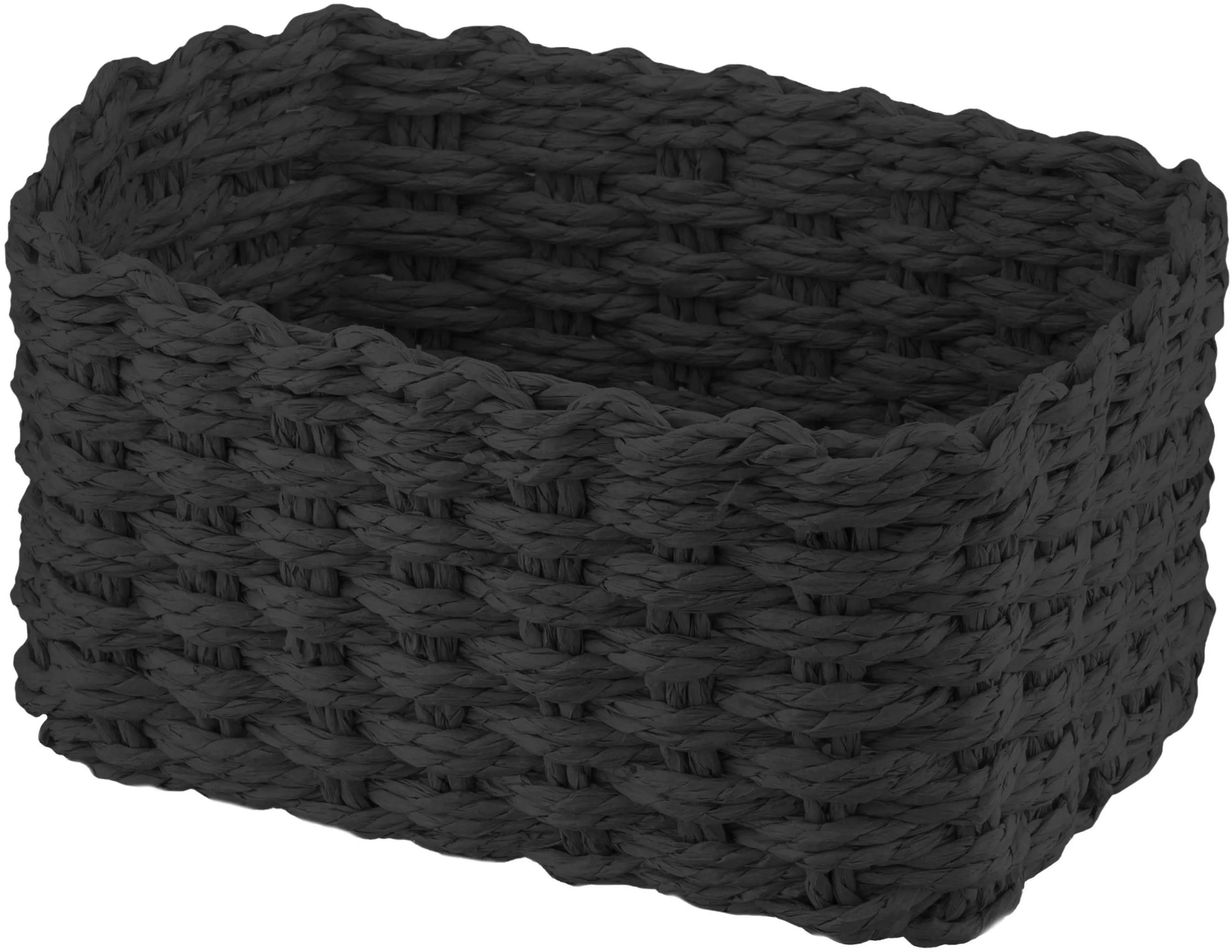 Набір кошиків плетених для зберігання ARDESTO Prestigio 3,3 / 2,2 / 1,4 л чорні (ARHC2505BL)фото5