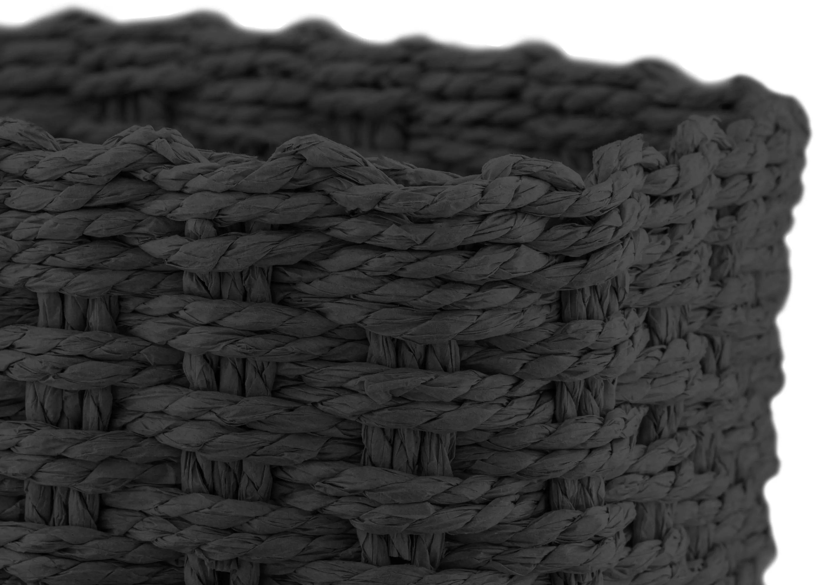 Набір кошиків плетених для зберігання ARDESTO Prestigio 3,3 / 2,2 / 1,4 л чорні (ARHC2505BL)фото7