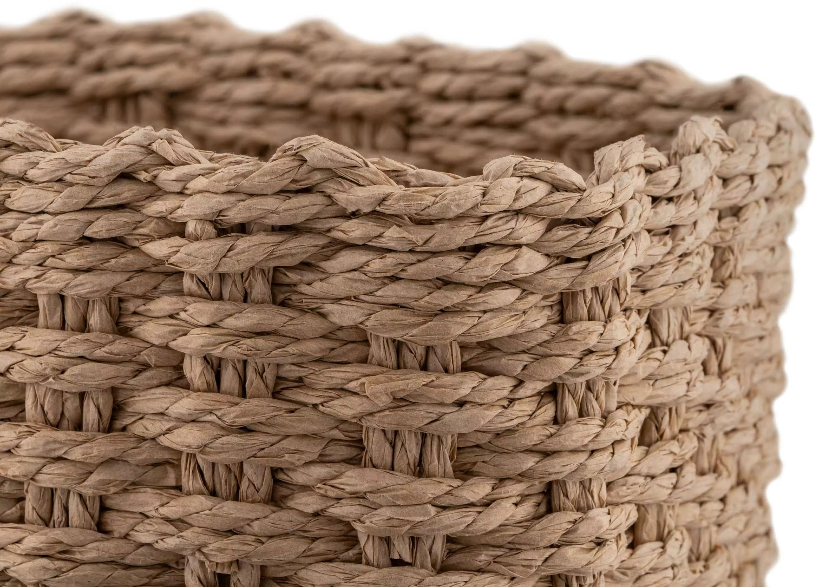 Набір кошиків плетених для зберігання ARDESTO Prestigio (3.3/2.2/1.4л), 3 предмети, беж, (ARHC2505BE)фото7