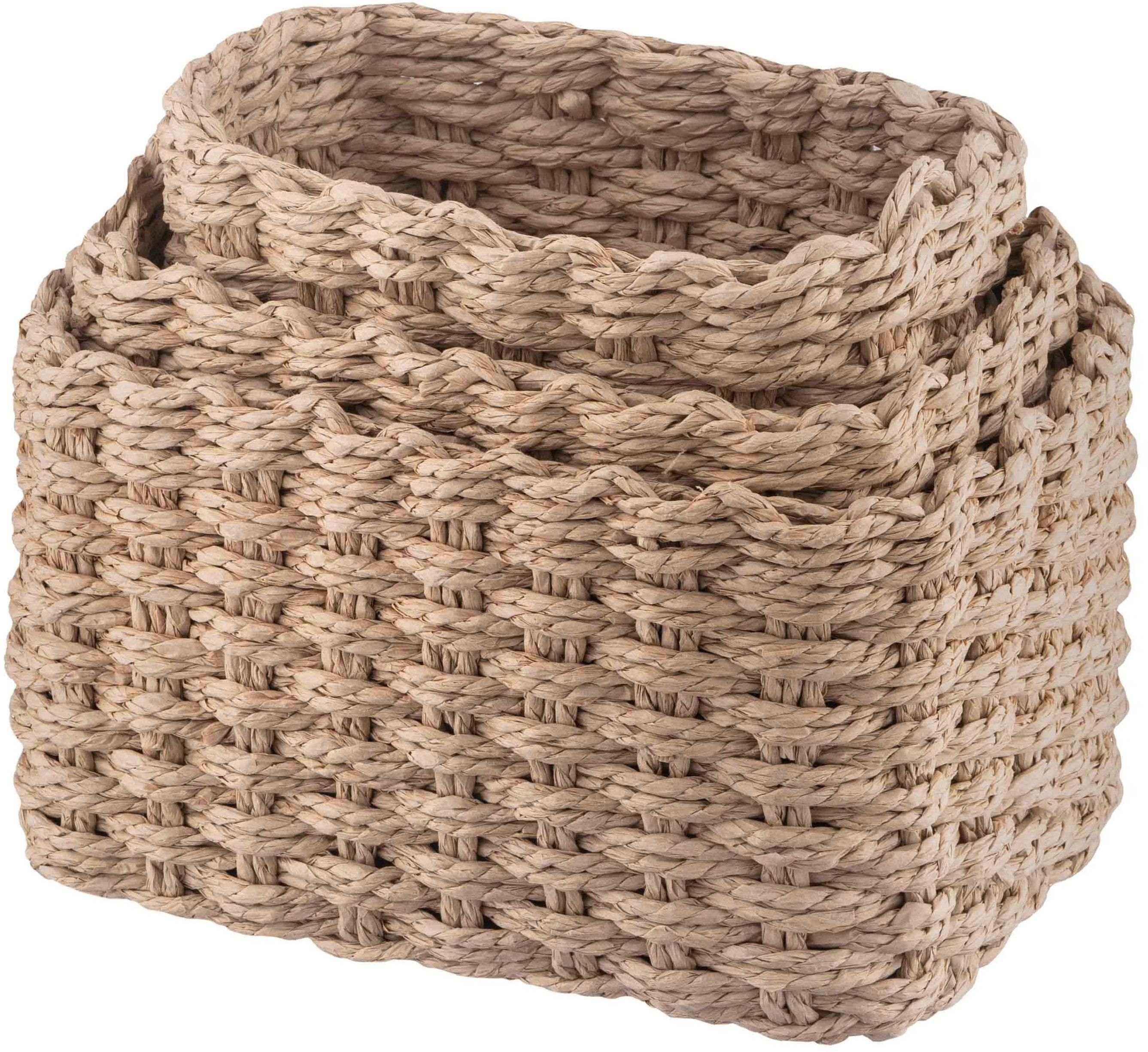 Набір кошиків плетених для зберігання ARDESTO Prestigio (3.3/2.2/1.4л), 3 предмети, беж, (ARHC2505BE)фото2