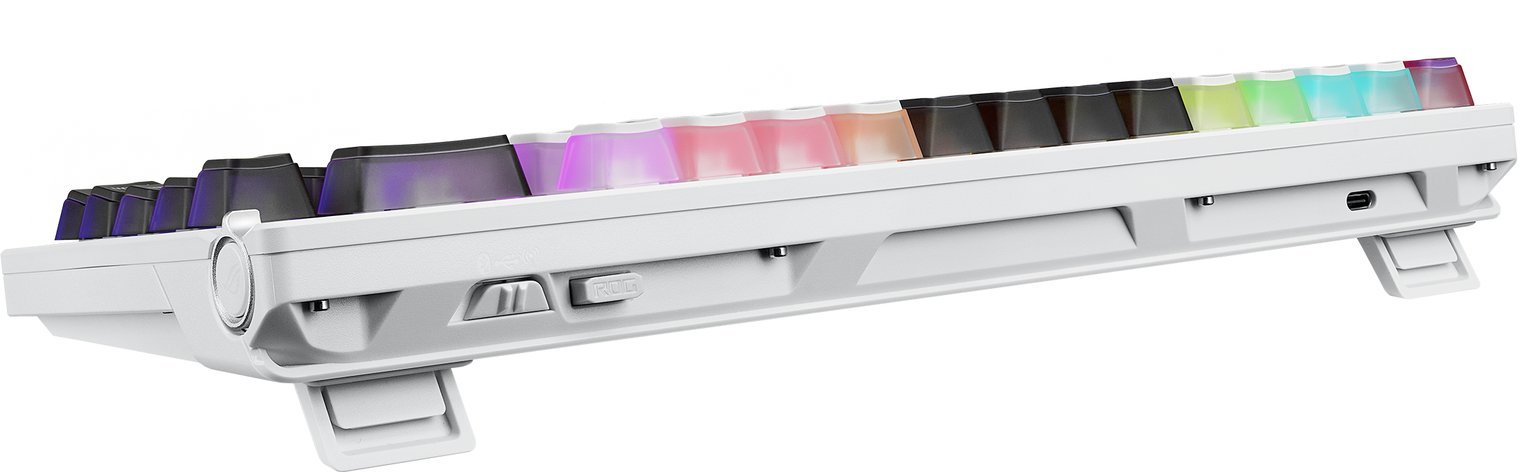 Ігрова клавіатура ASUS ROG Azoth X NX Snow V2 EN PBT White (90MP044F-BKUA30)фото