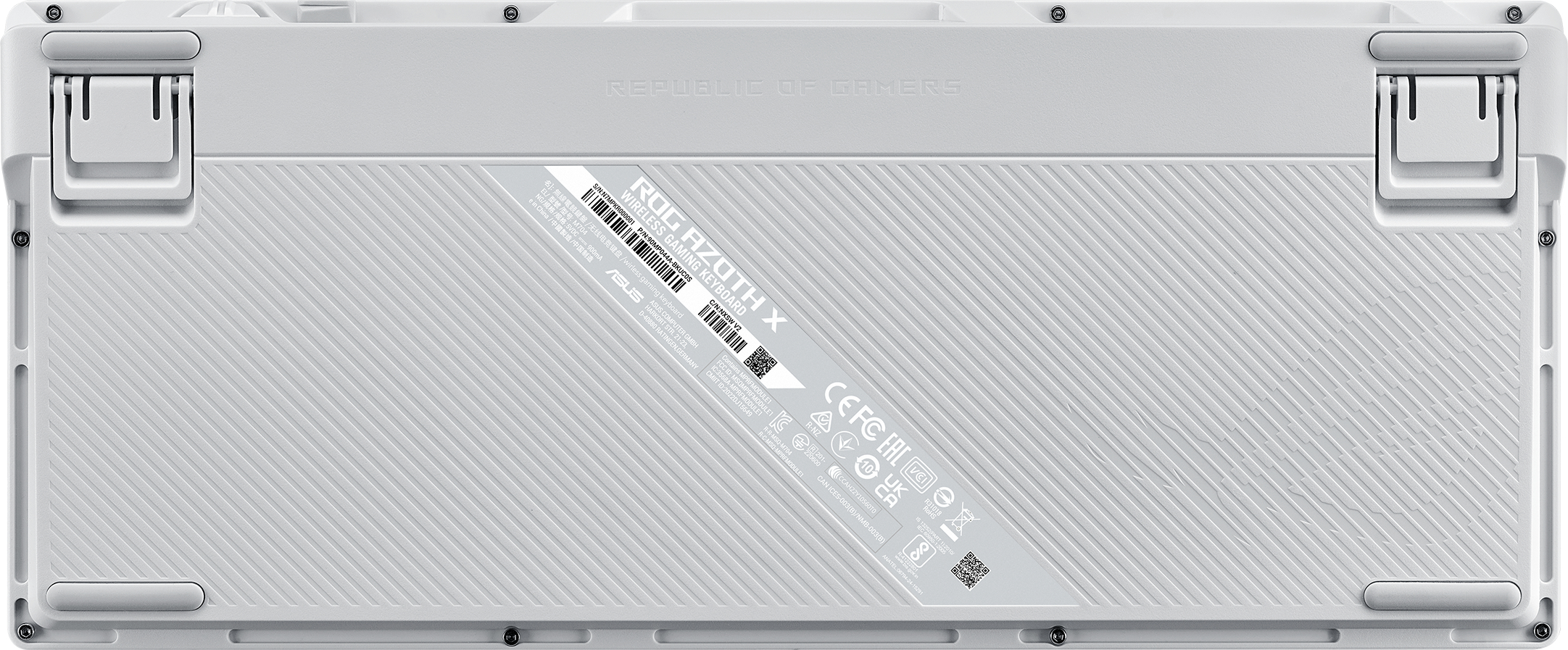 Ігрова клавіатура ASUS ROG Azoth X NX Snow V2 EN PBT White (90MP044F-BKUA30)фото