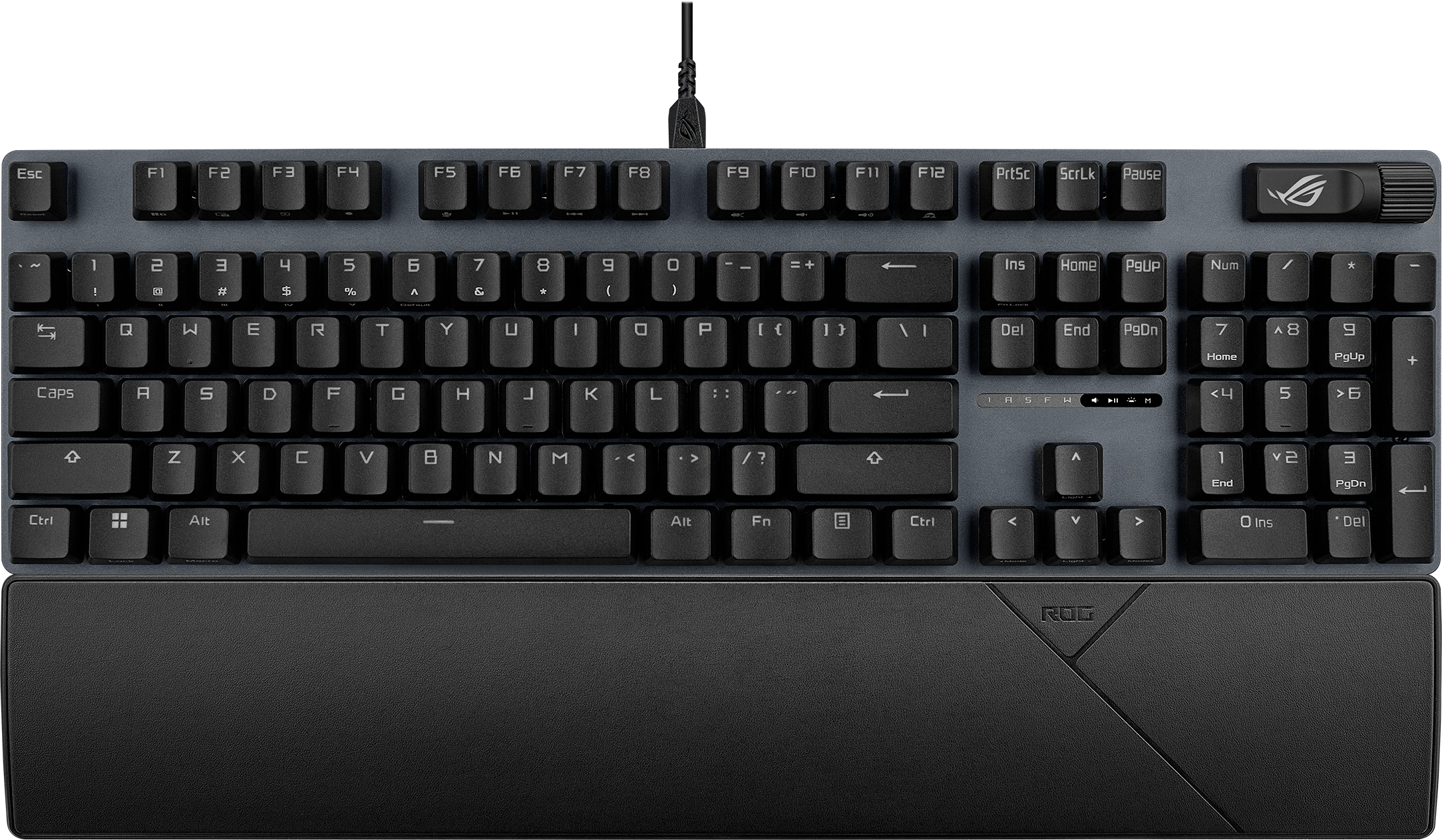 Ігрова клавіатура ASUS ROG Strix Scope II X NX Snow V2 EN PBT Black (90MP03XF-BKUA20)фото