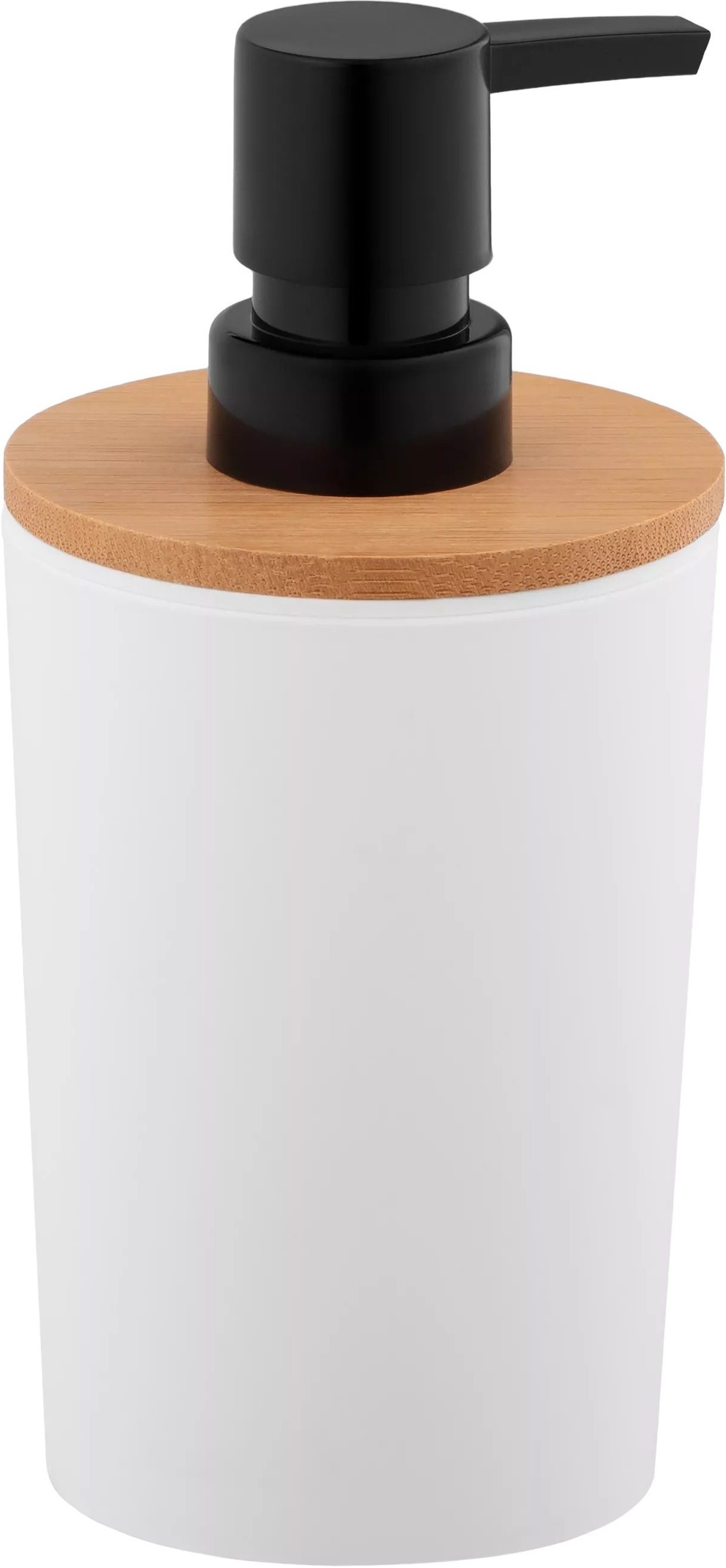 Диспенсер для мила ARDESTO Minimalism 380мл, поліпропілен, бамбук, білий (ARHB3104WB)фото2