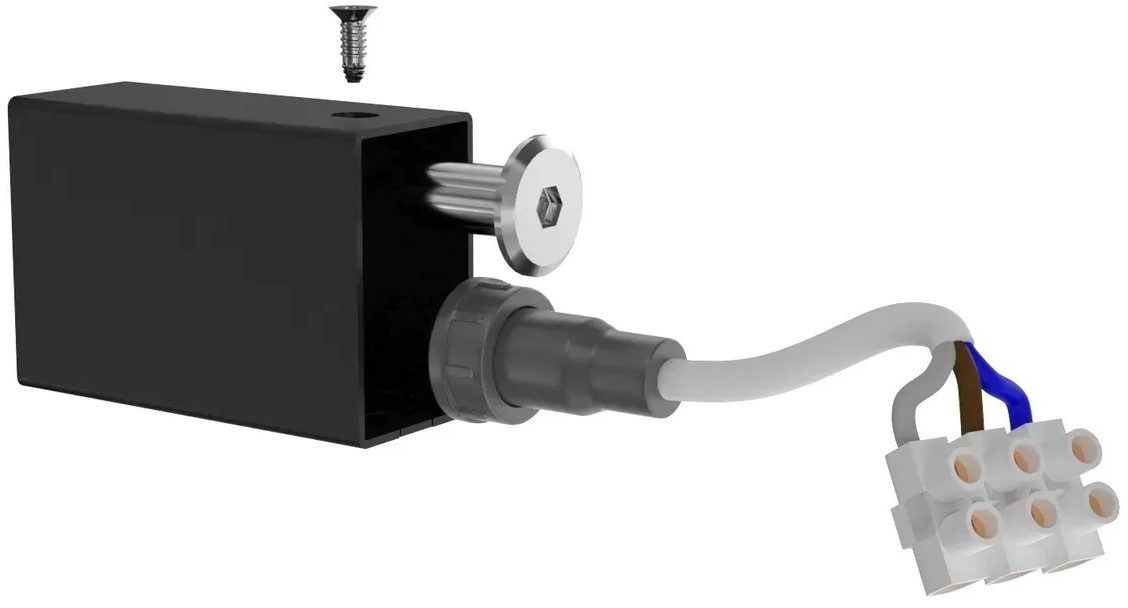 Комплект Mario для скрытого подключения под круглый стояк черный матовый (3.0.0900.0.BM) фото 2