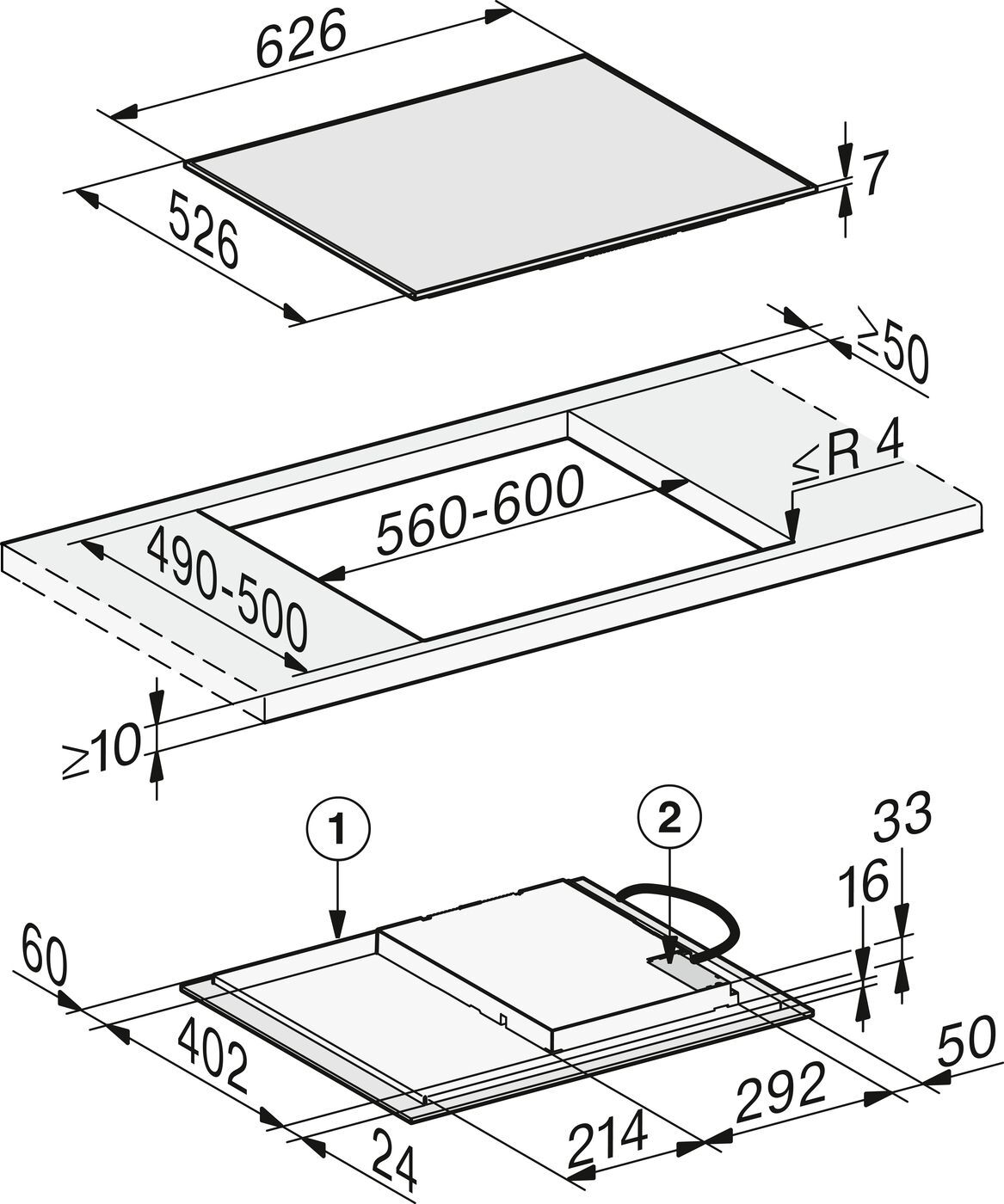 Варильна поверхня індукційна Miele KM 7361 FR 26736110UAфото2
