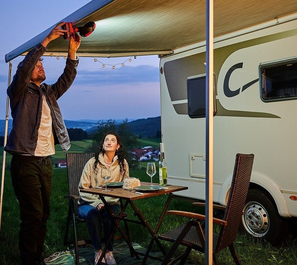 Лампа аккумуляторная Einhell GC-OL 18/1500 Li - Solo,18В, 36 LED, 7000 К (без АКБ та ЗУ) (2320120) фото 7