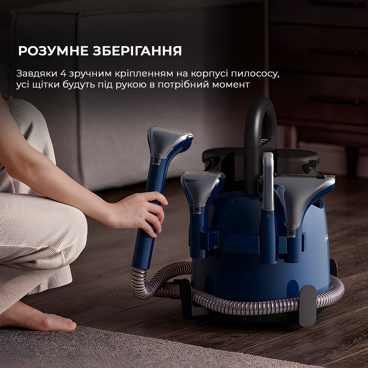 Моющий пылесос Deerma Suction Vacuum Cleaner DEM-BY200 фото 15