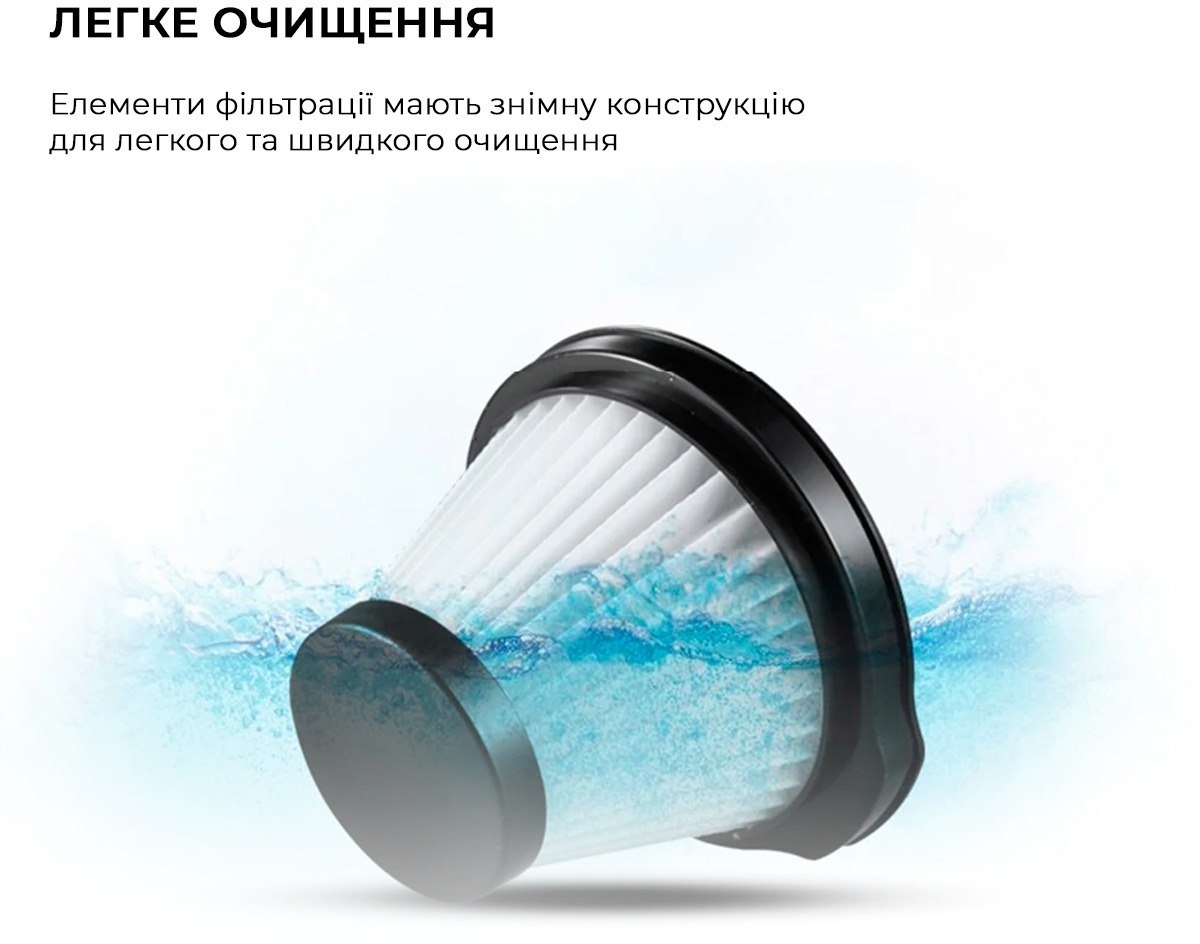 Ручний пилосос Deerma Corded Hand Stick Vacuum Cleaner (DX115C)фото