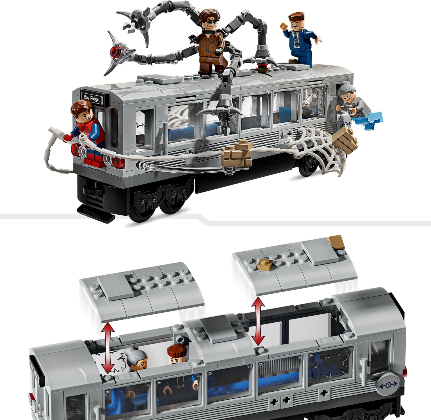 LEGO 76321 Super Heroes Человек-Паук против Дока Ока: Сцена в метро фото