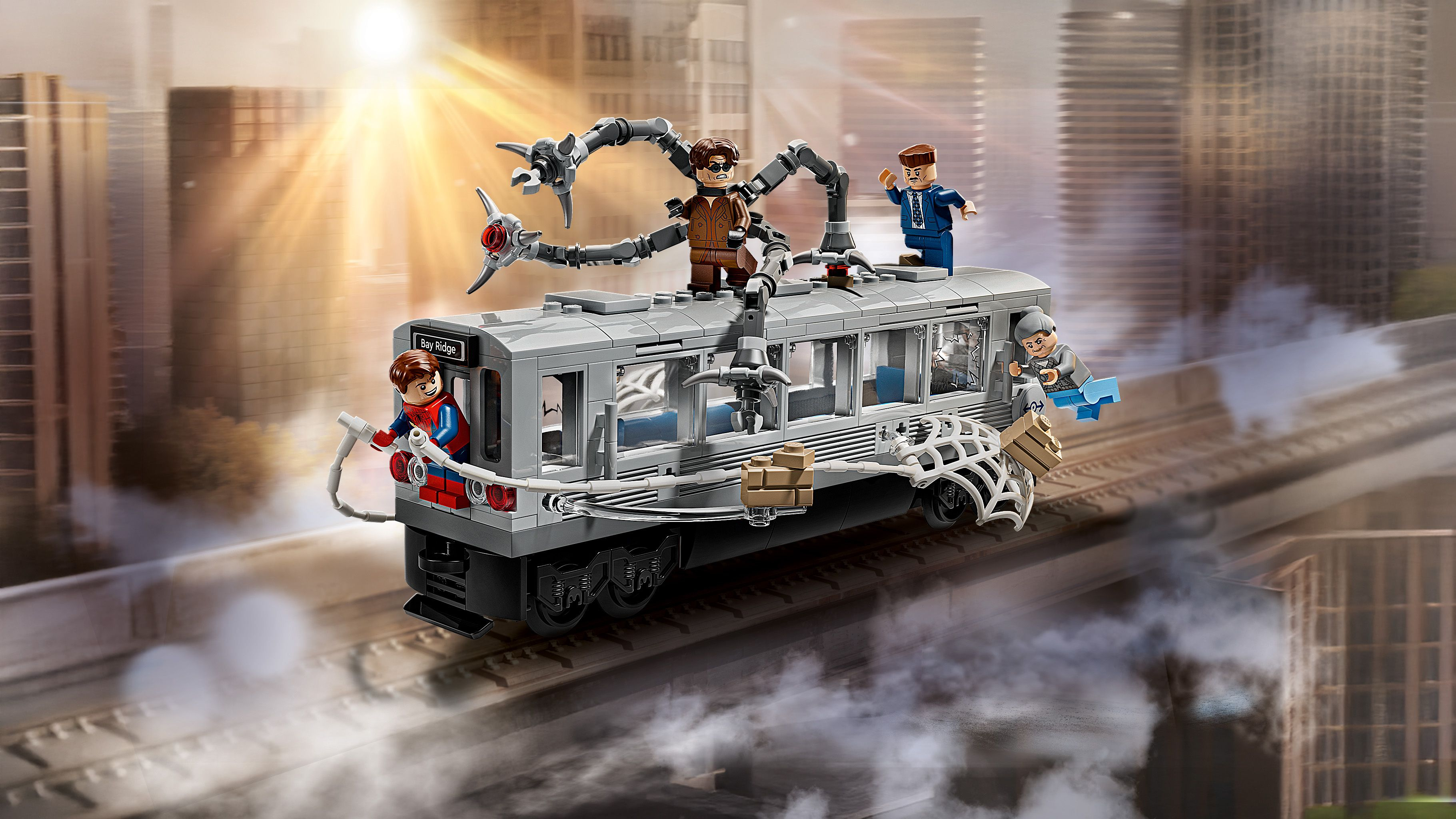 LEGO 76321 Super Heroes Человек-Паук против Дока Ока: Сцена в метро фото 7