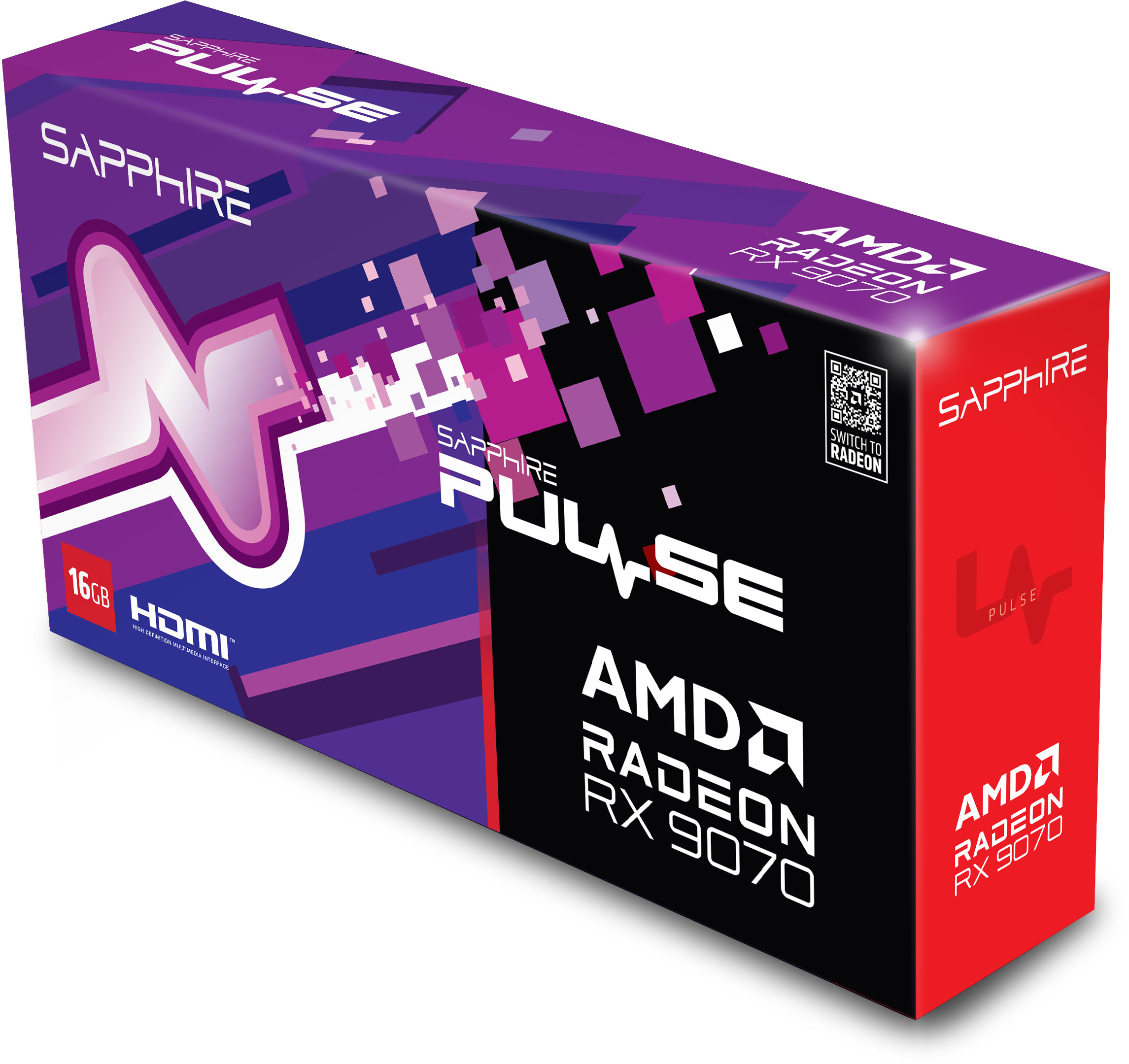 Видеокарта SAPPHIRE Radeon RX 9070 16GB GDDR6 PULSE GAMING OC (11349-03-20G) фото 7