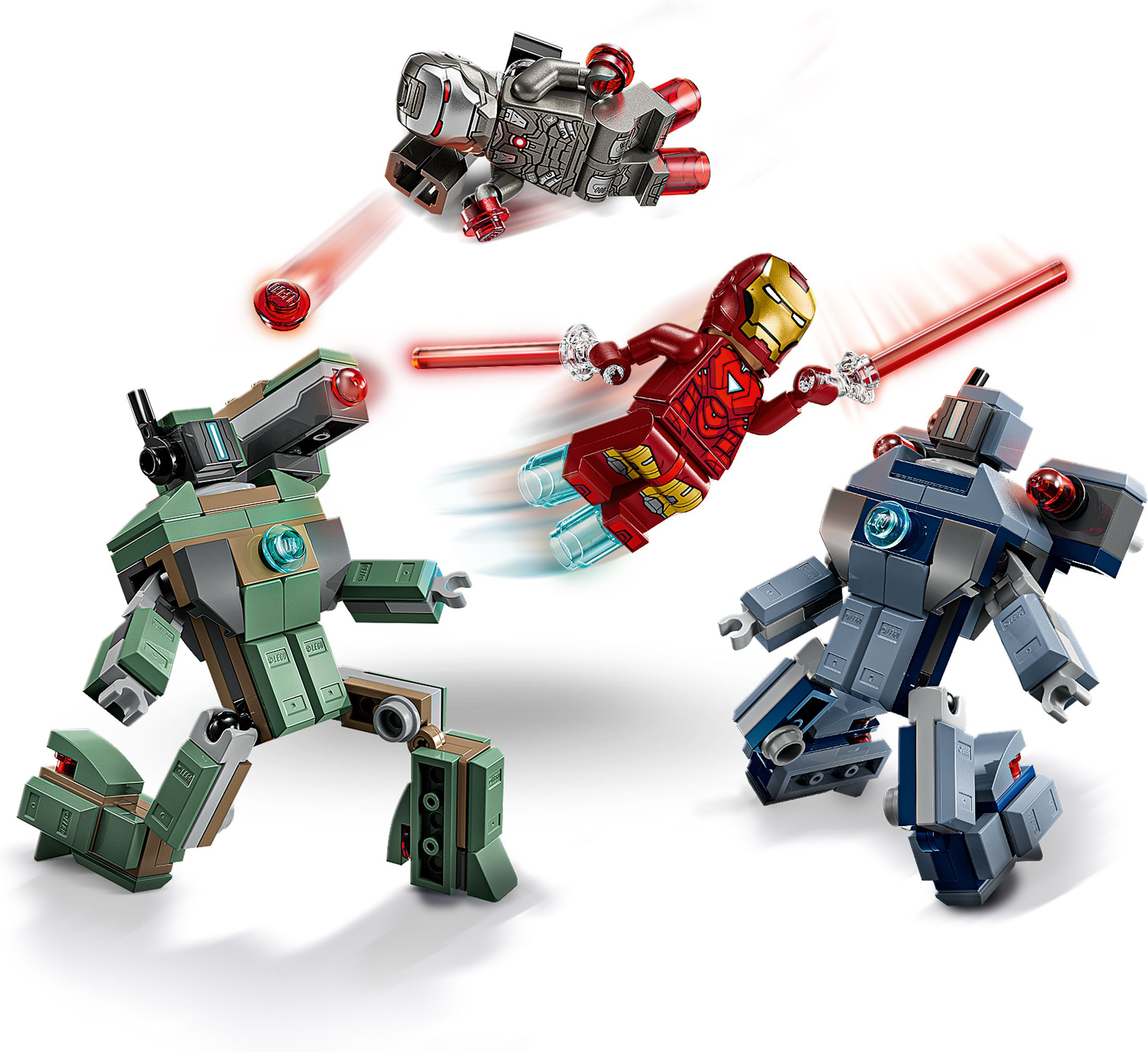 LEGO 76320 Super Heroes Железный человек и Боевая Машина против Хаммер Дронов фото 3