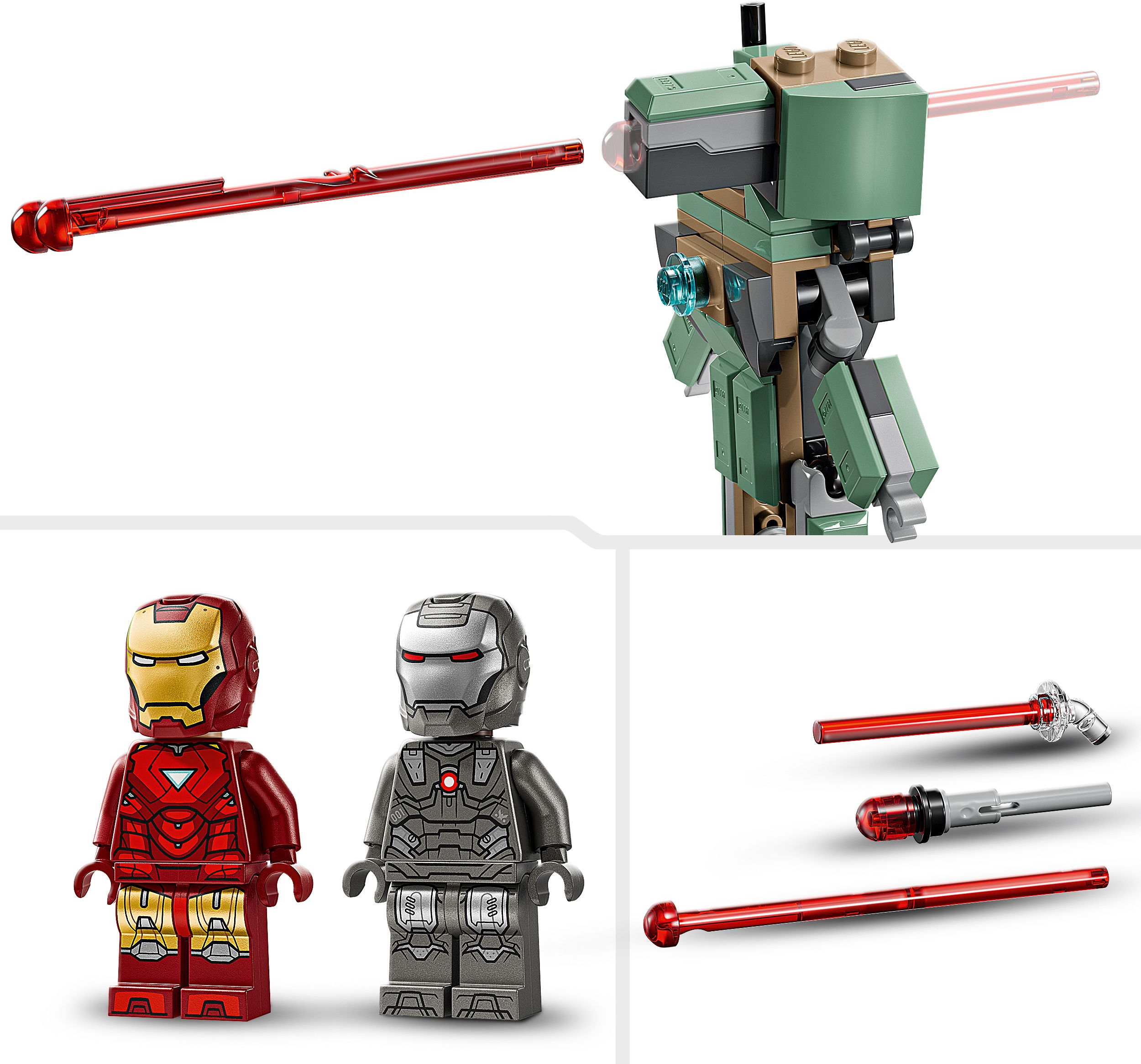 LEGO 76320 Super Heroes Железный человек и Боевая Машина против Хаммер Дронов фото 6