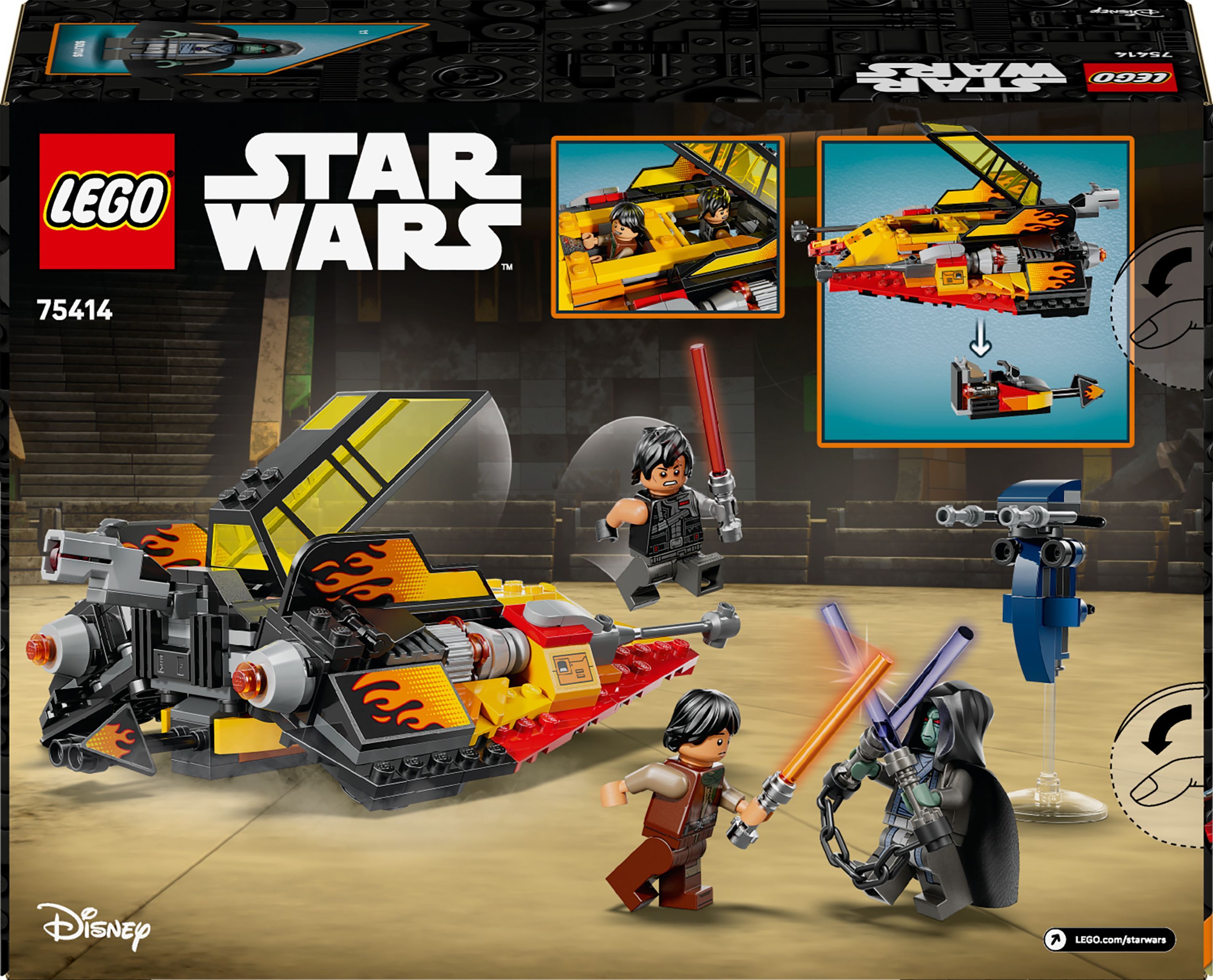 LEGO 75414 Star Wars The Force Burner Снежный истребитель фото 9