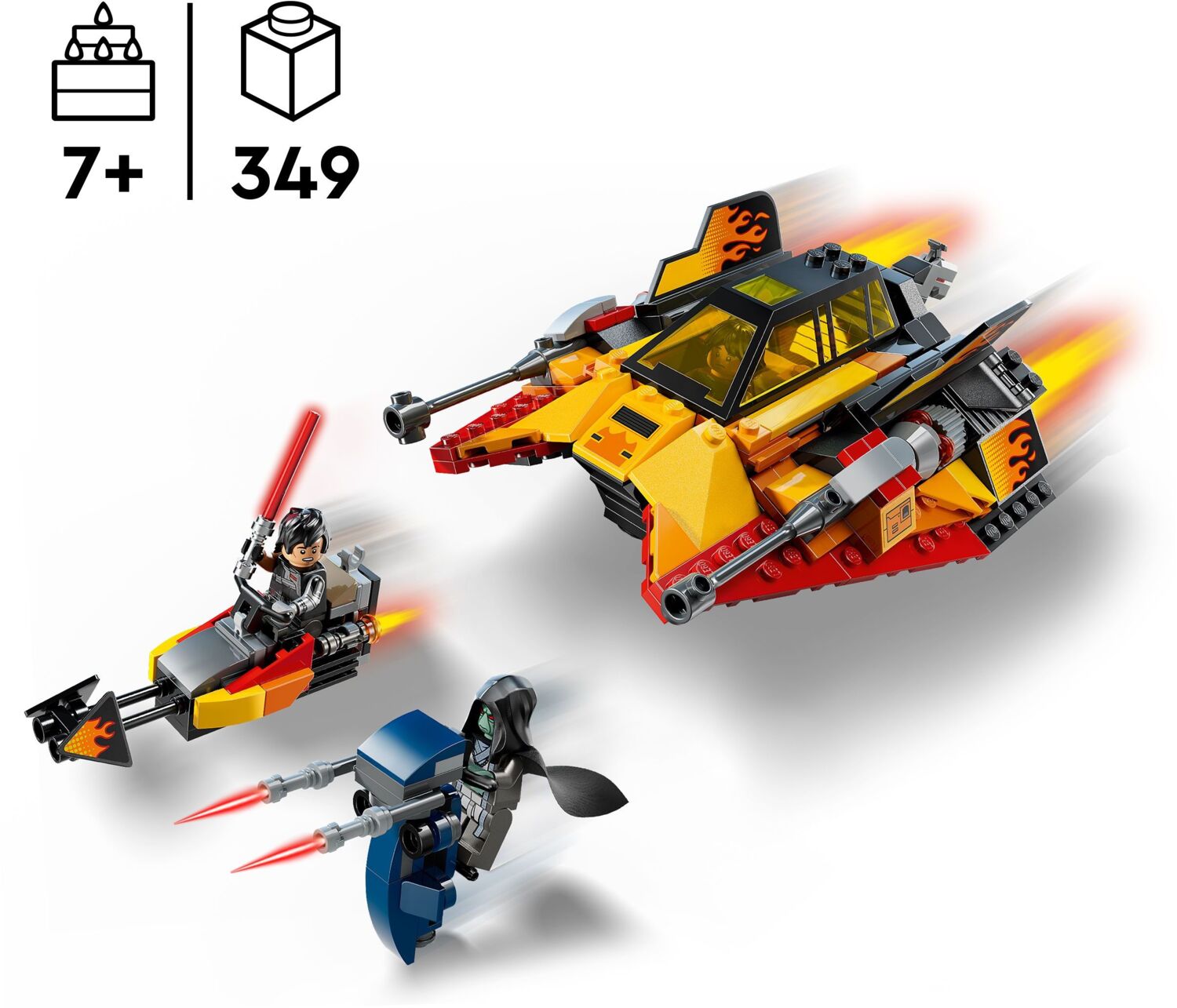LEGO 75414 Star Wars The Force Burner Снежный истребитель фото