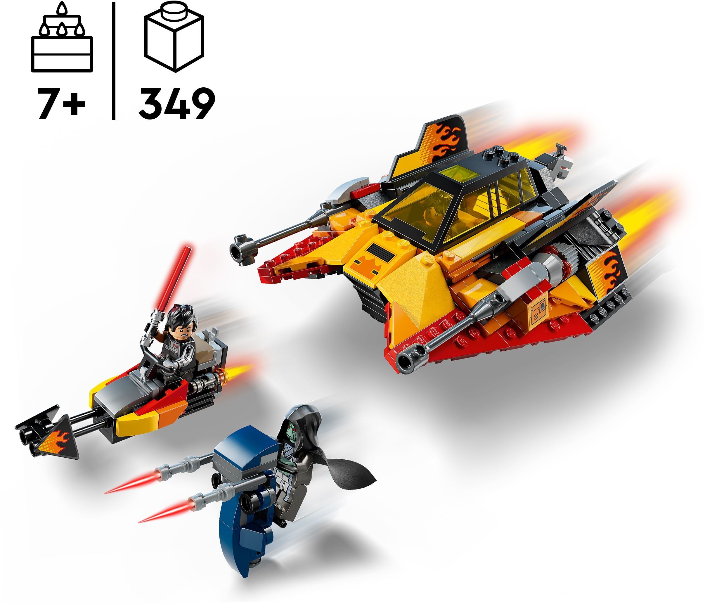 LEGO 75414 Star Wars The Force Burner Снежный истребитель фото 2