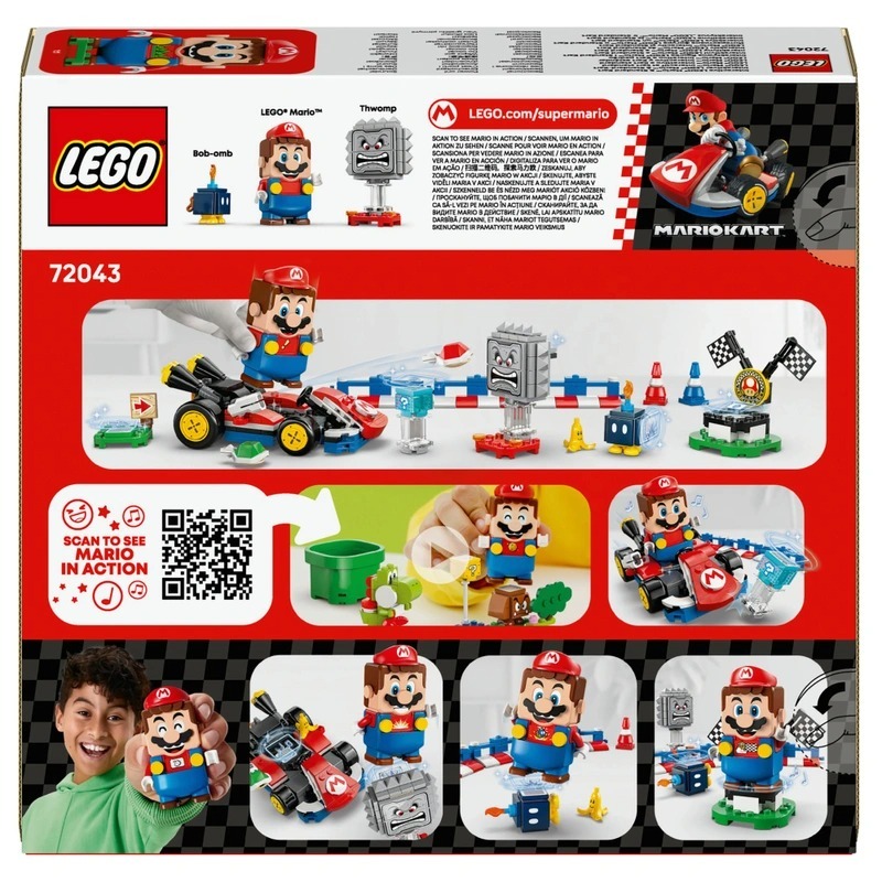 LEGO 72043 Super Mario Mario Kart – Interactive Mario та Standard Kart фото 12
