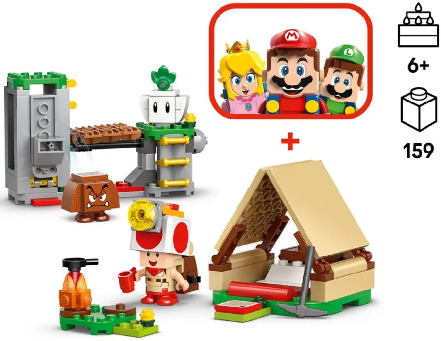 LEGO 72040 Super Mario Лагерь Captain Toad фото