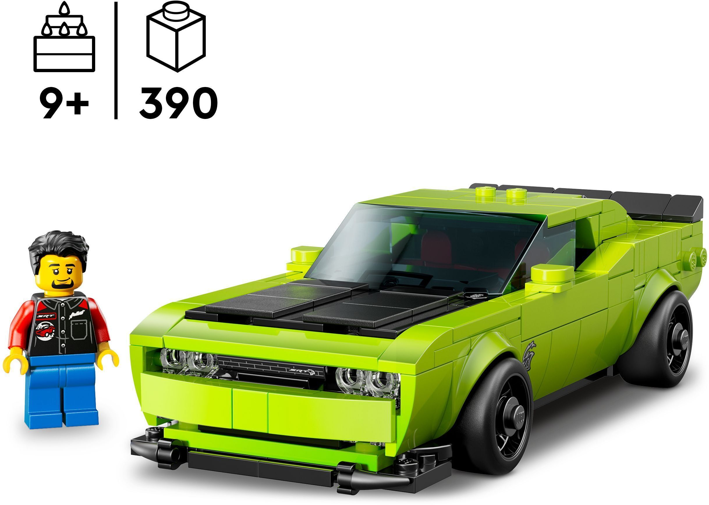 LEGO 77237 Speed Champions Спортивний автомобіль Dodge Challenger SRT Hellcatфото2