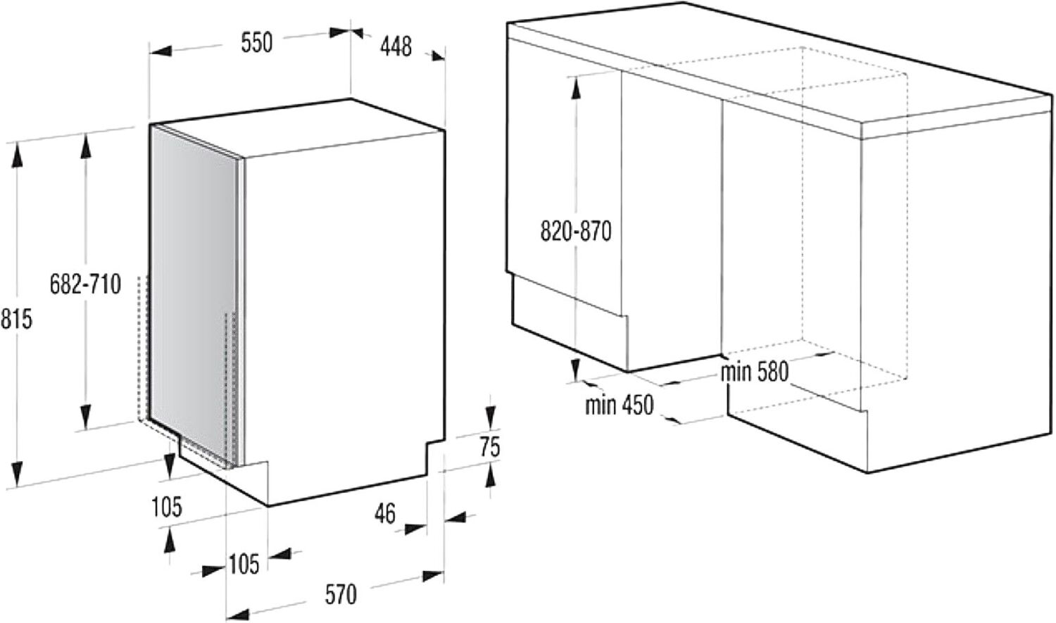 Встраиваемая посудомоечная машина Hansa ZIM434.1B фото