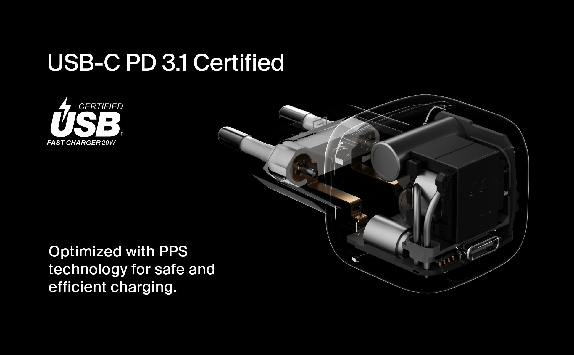 Мережевий зарядний пристрій Belkin 20Вт USB-C PD PPS, White (WCA009KQWH)фото6