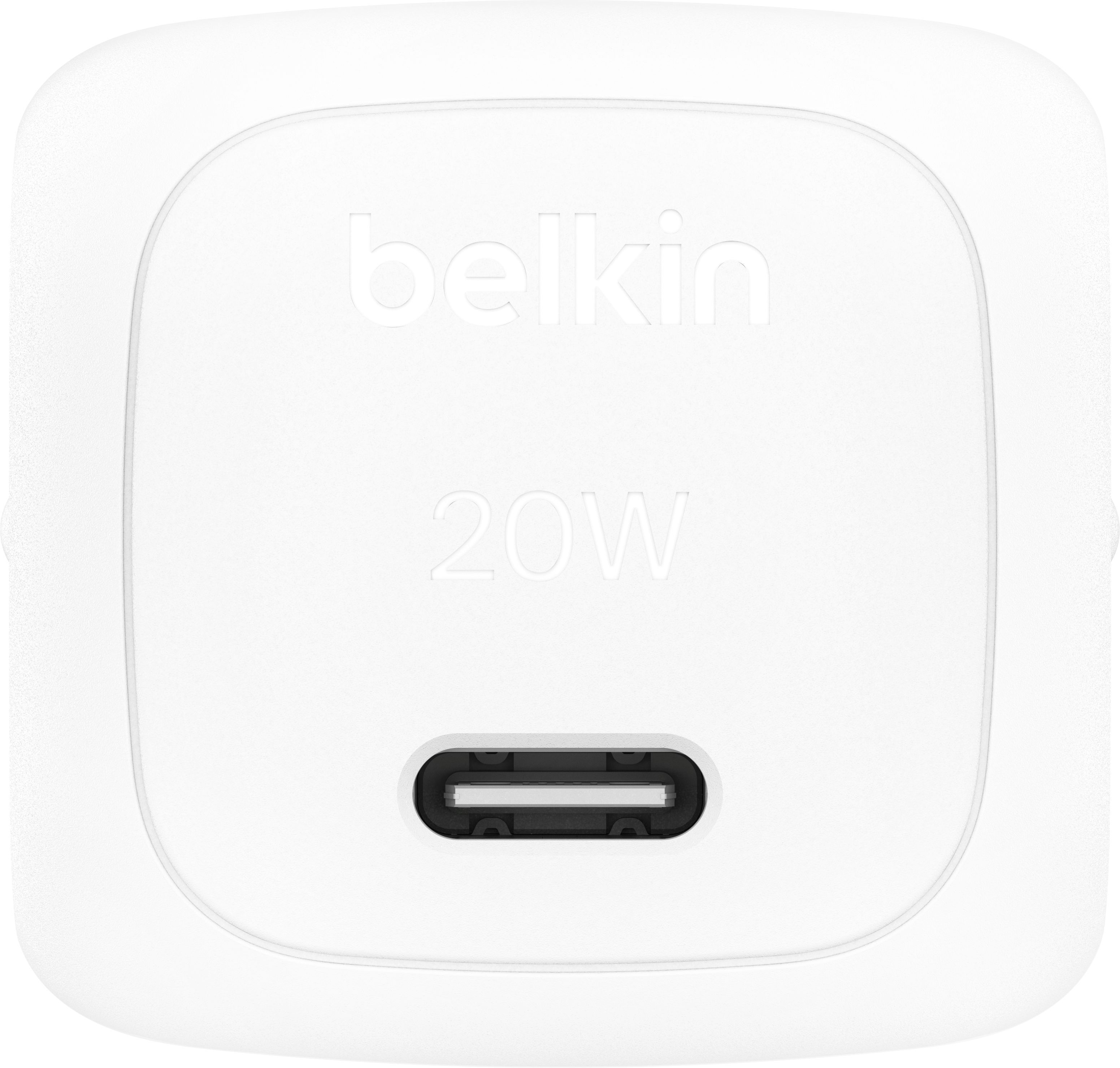 Мережевий зарядний пристрій Belkin 20Вт USB-C PD PPS, White (WCA009KQWH)фото2